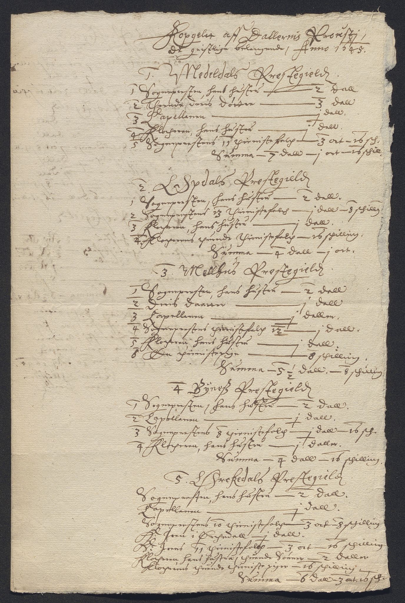 Rentekammeret inntil 1814, Reviderte regnskaper, Kirkeregnskap, RA/EA-4067/Rf/L0129: Kirkeregnskap, 1625-1684, s. 243