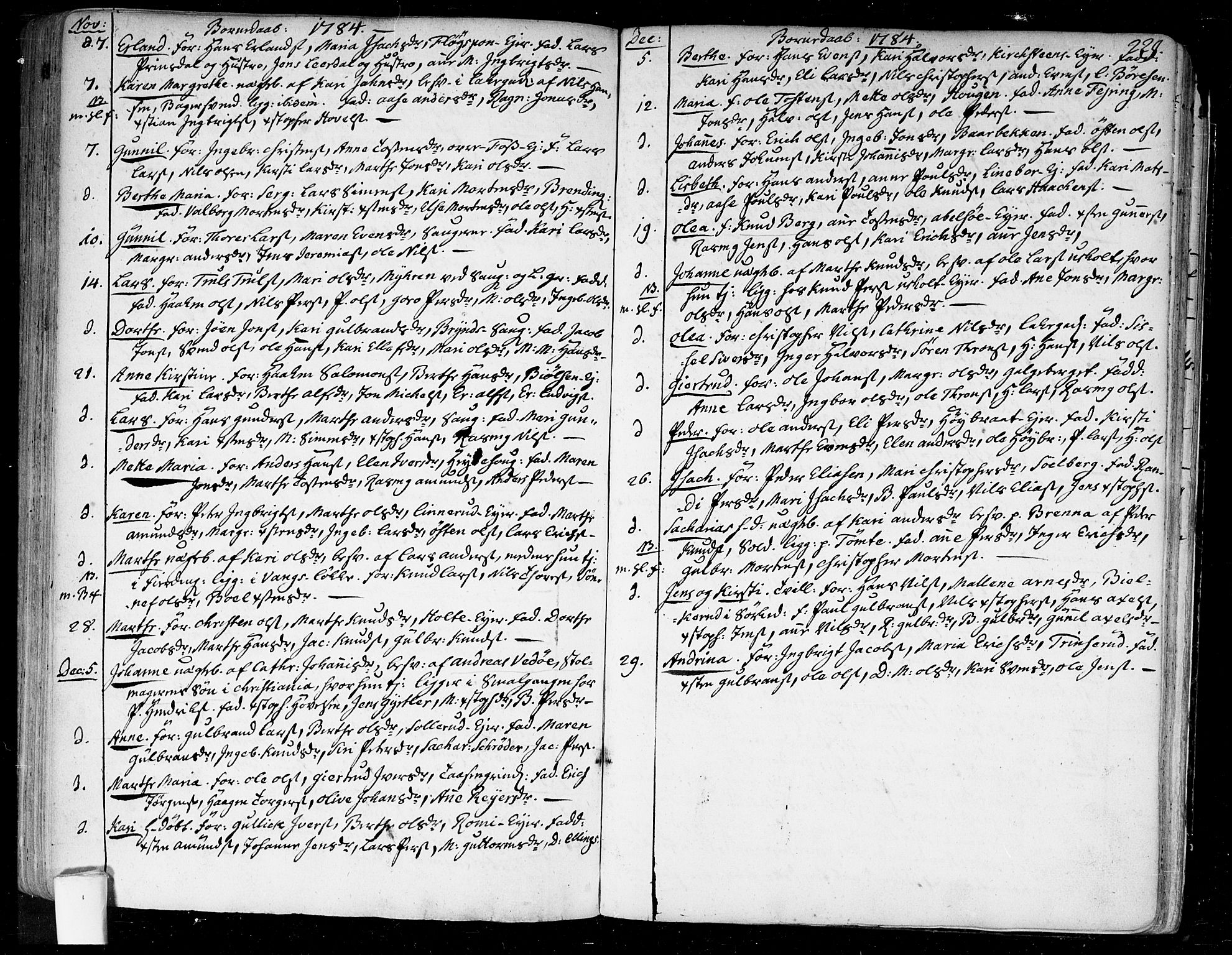Aker prestekontor kirkebøker, SAO/A-10861/F/L0009: Ministerialbok nr. 9, 1765-1785, s. 229