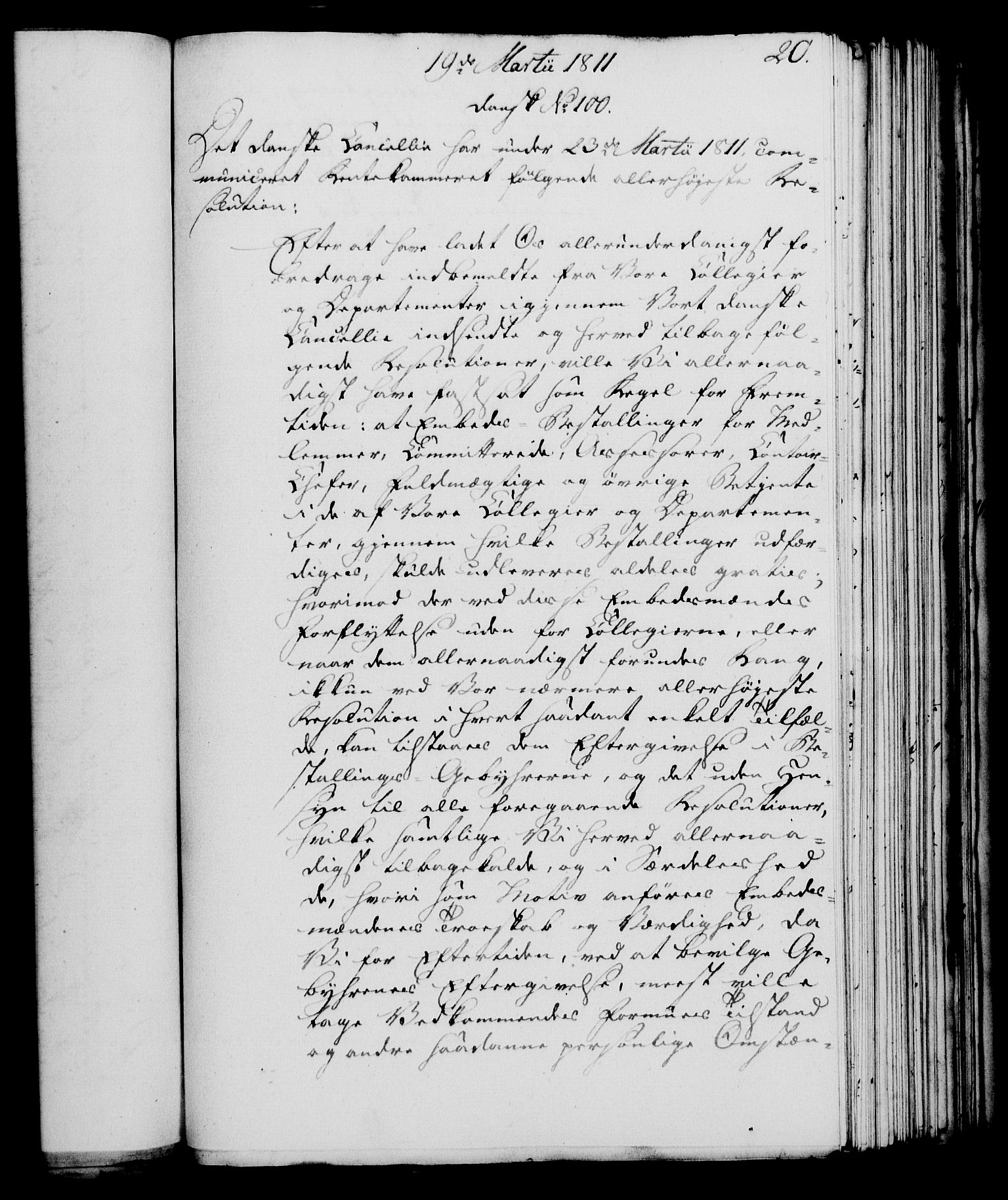 Rentekammeret, Kammerkanselliet, AV/RA-EA-3111/G/Gf/Gfa/L0093: Norsk relasjons- og resolusjonsprotokoll (merket RK 52.93), 1811, s. 89