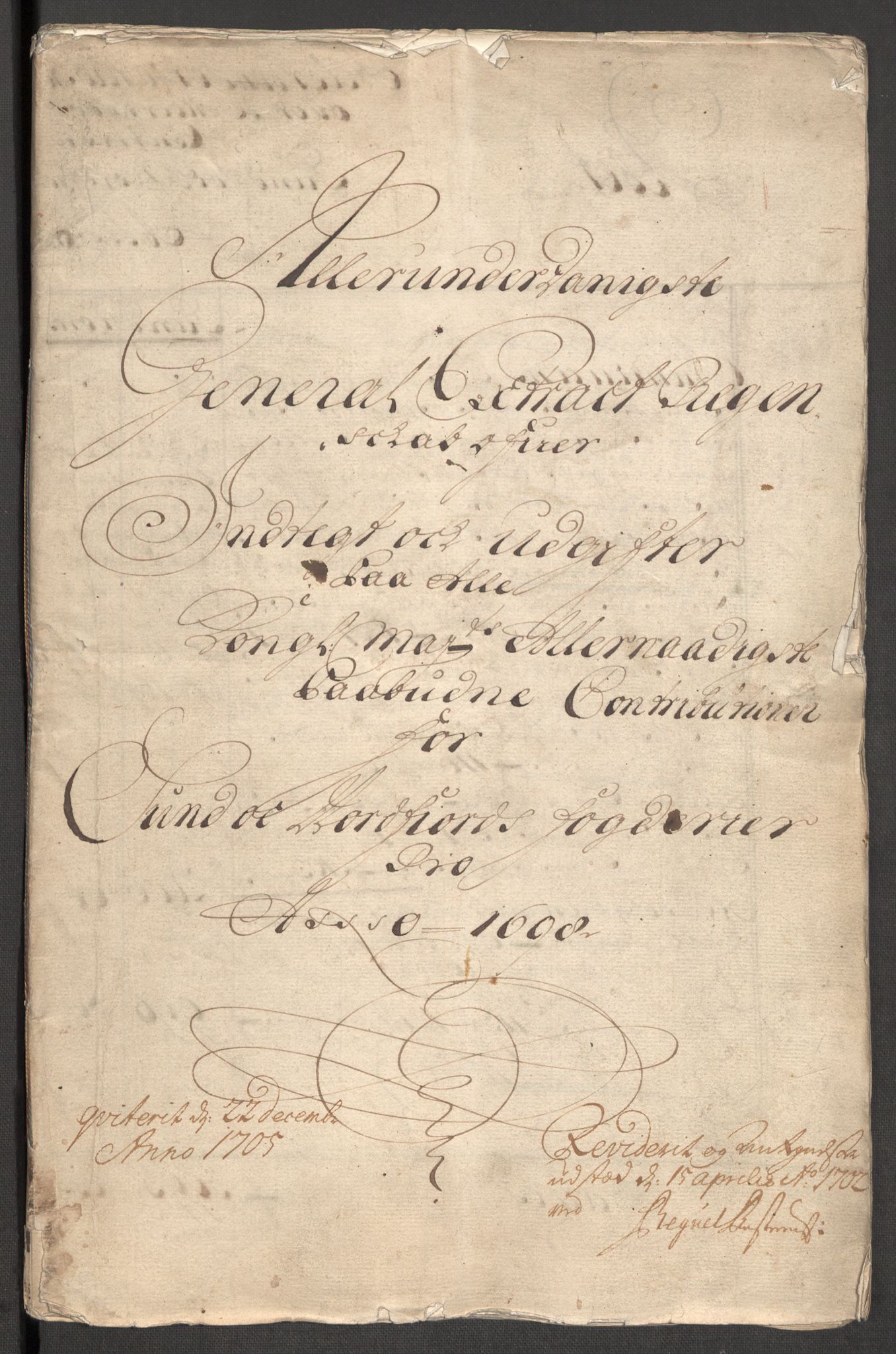 Rentekammeret inntil 1814, Reviderte regnskaper, Fogderegnskap, AV/RA-EA-4092/R53/L3423: Fogderegnskap Sunn- og Nordfjord, 1697-1698, s. 208