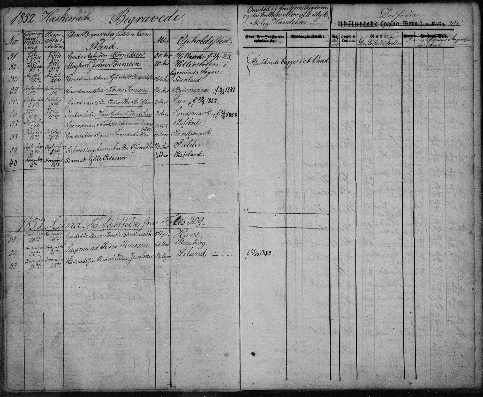Lund sokneprestkontor, AV/SAST-A-101809/S06/L0008: Ministerialbok nr. A 7.2, 1833-1854, s. 328