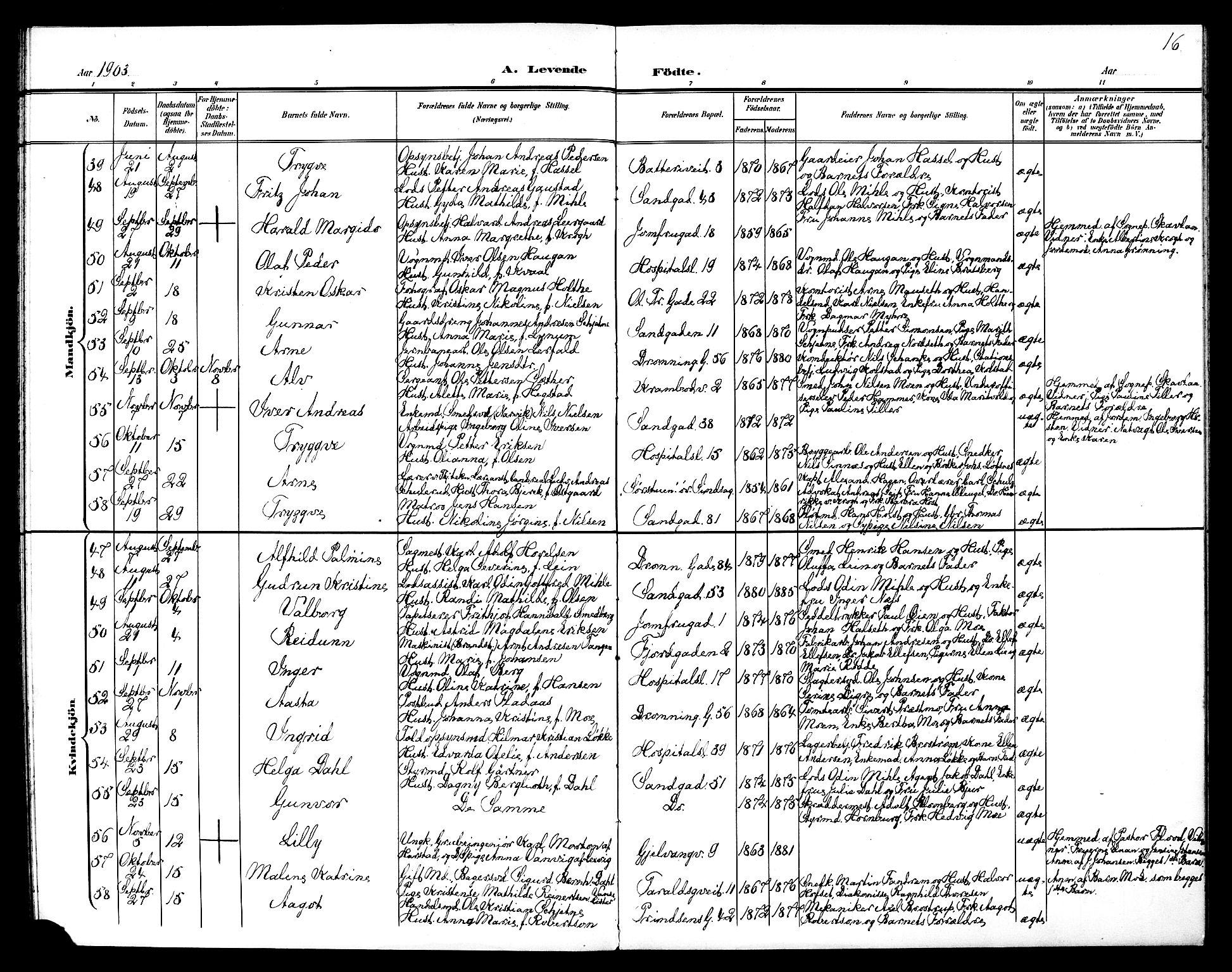 Ministerialprotokoller, klokkerbøker og fødselsregistre - Sør-Trøndelag, AV/SAT-A-1456/602/L0144: Klokkerbok nr. 602C12, 1897-1905, s. 16