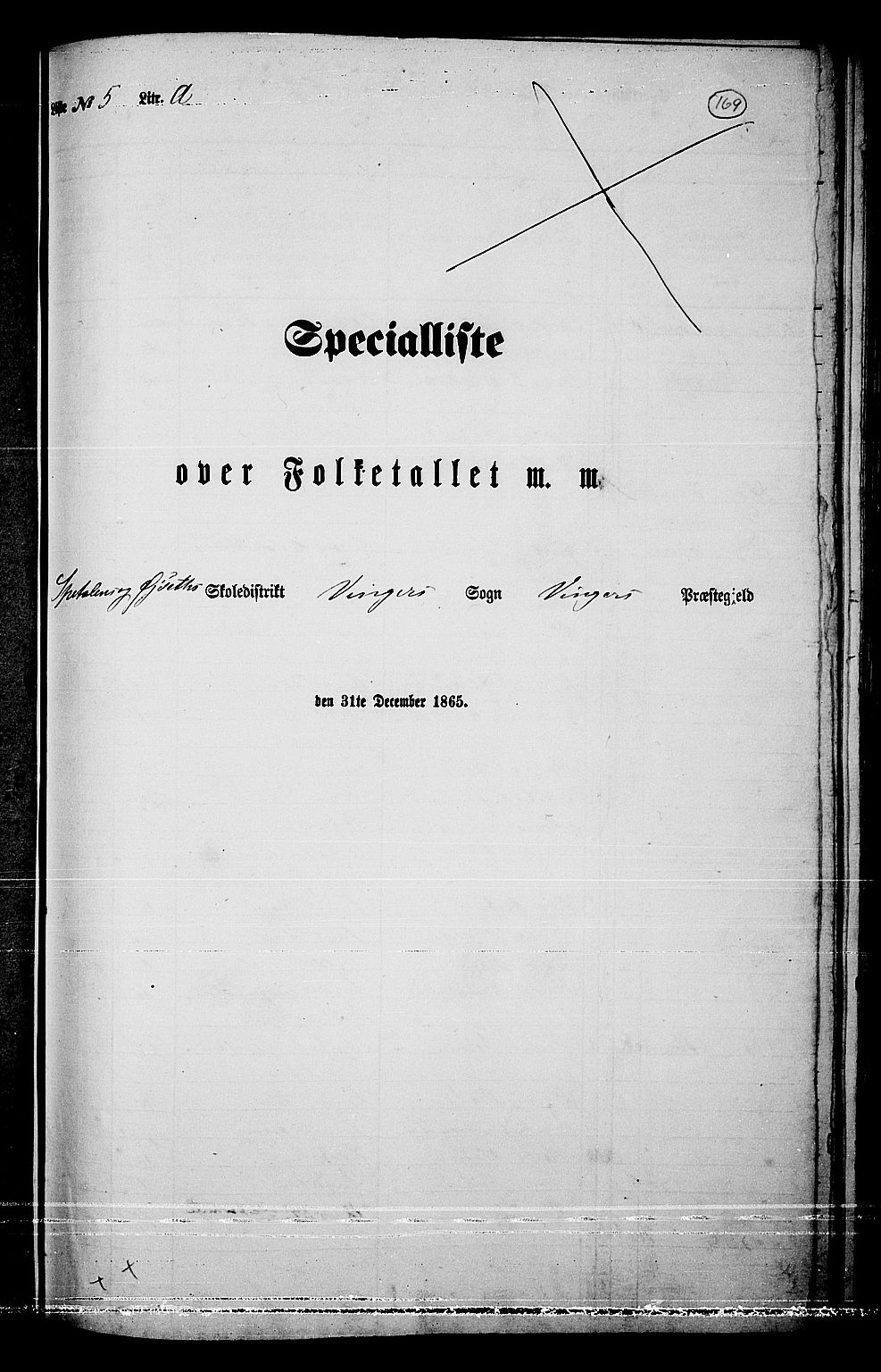 RA, Folketelling 1865 for 0421L Vinger prestegjeld, Vinger sokn og Austmarka sokn, 1865, s. 154