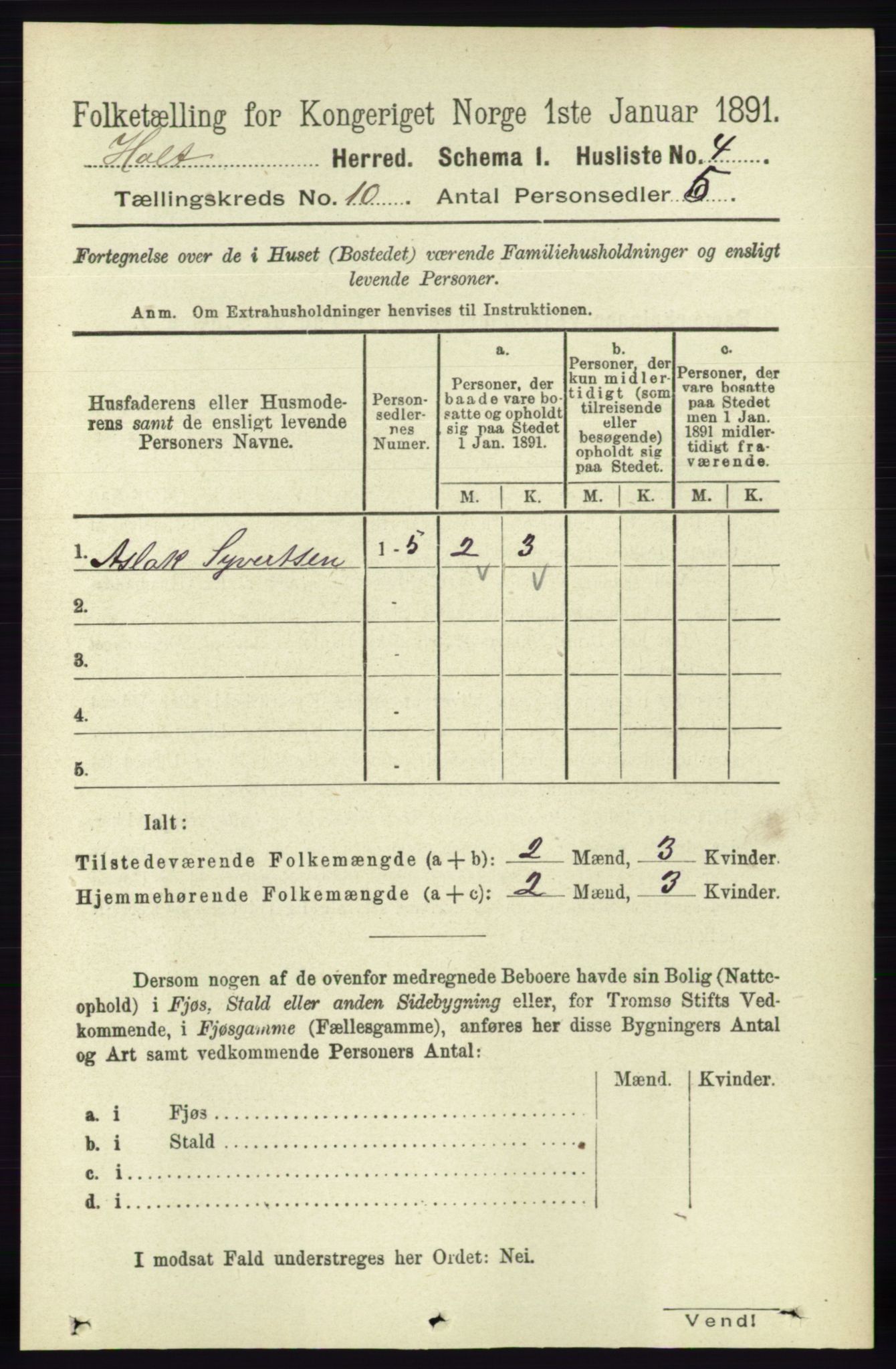 RA, Folketelling 1891 for 0914 Holt herred, 1891, s. 4370