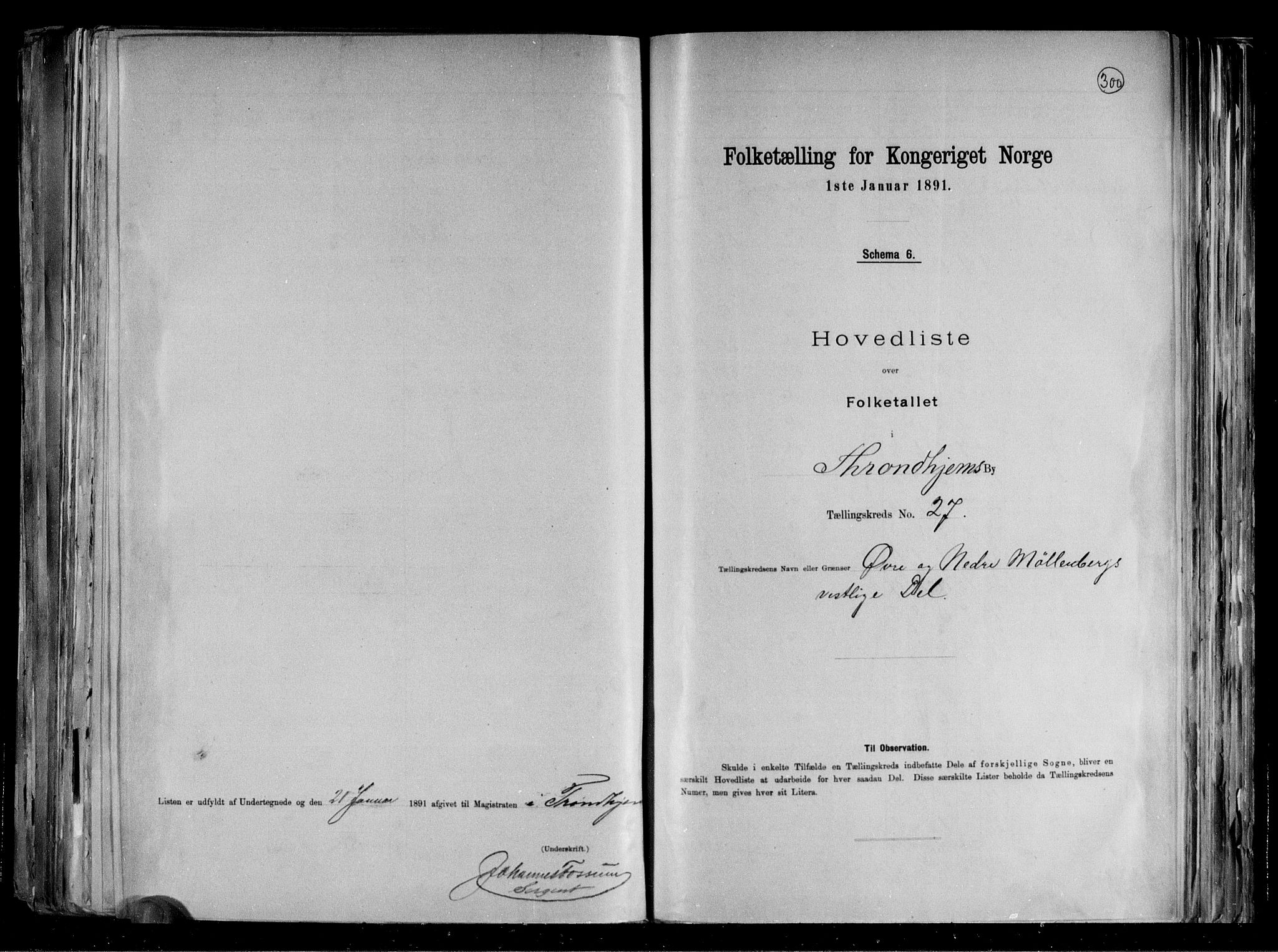 RA, Folketelling 1891 for 1601 Trondheim kjøpstad, 1891, s. 62