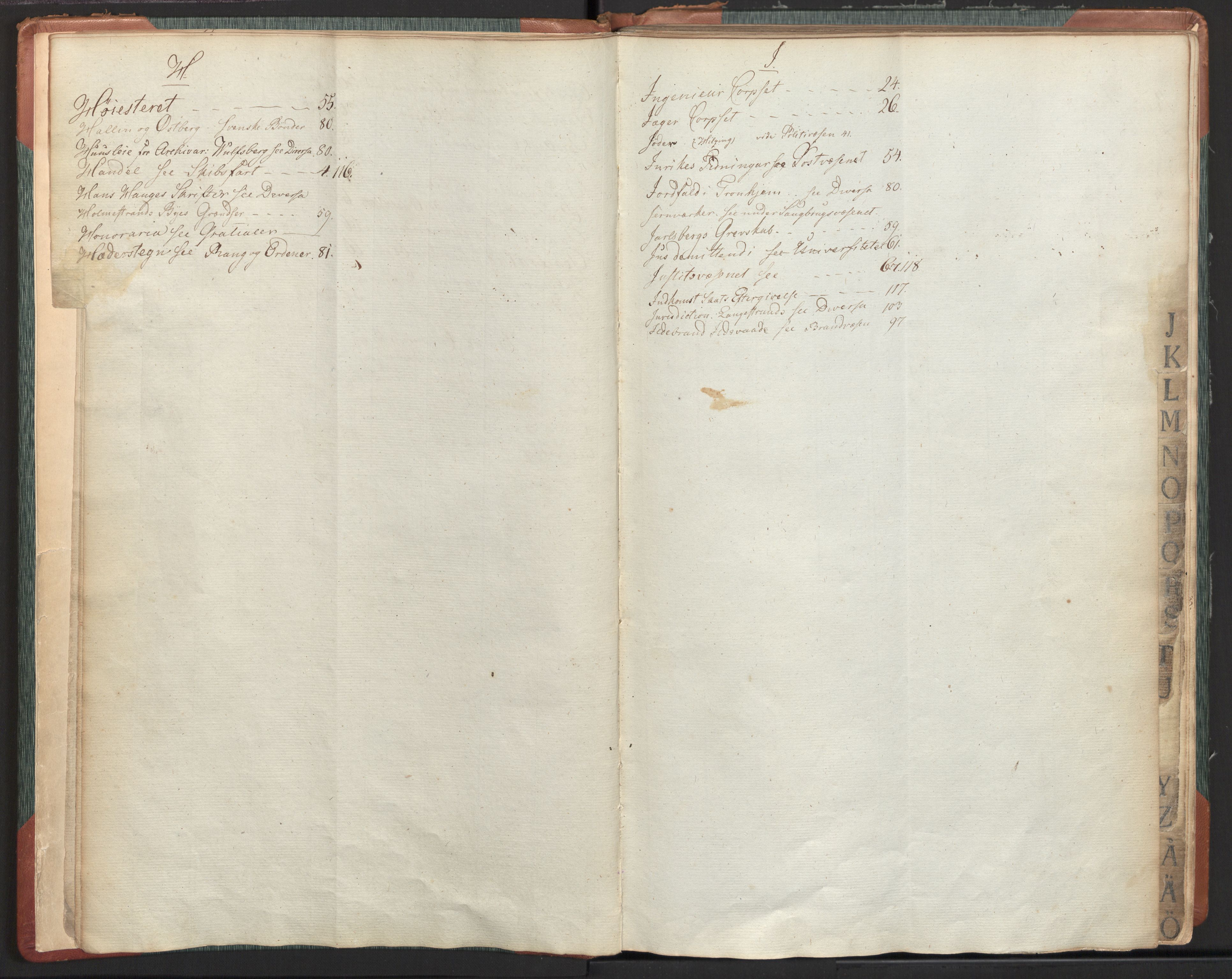 Statsrådsavdelingen i Stockholm, AV/RA-S-1003/C/Ca/L0000: Det norske Statsraads Journal- og Hovedprotokollregister, 1814-1819