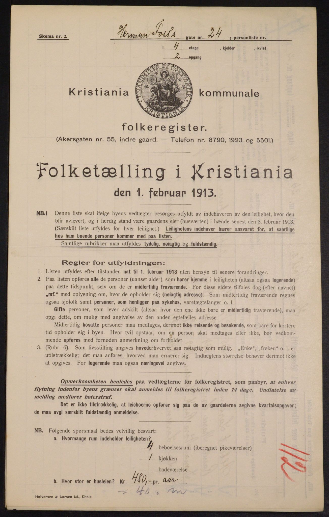 OBA, Kommunal folketelling 1.2.1913 for Kristiania, 1913, s. 38862