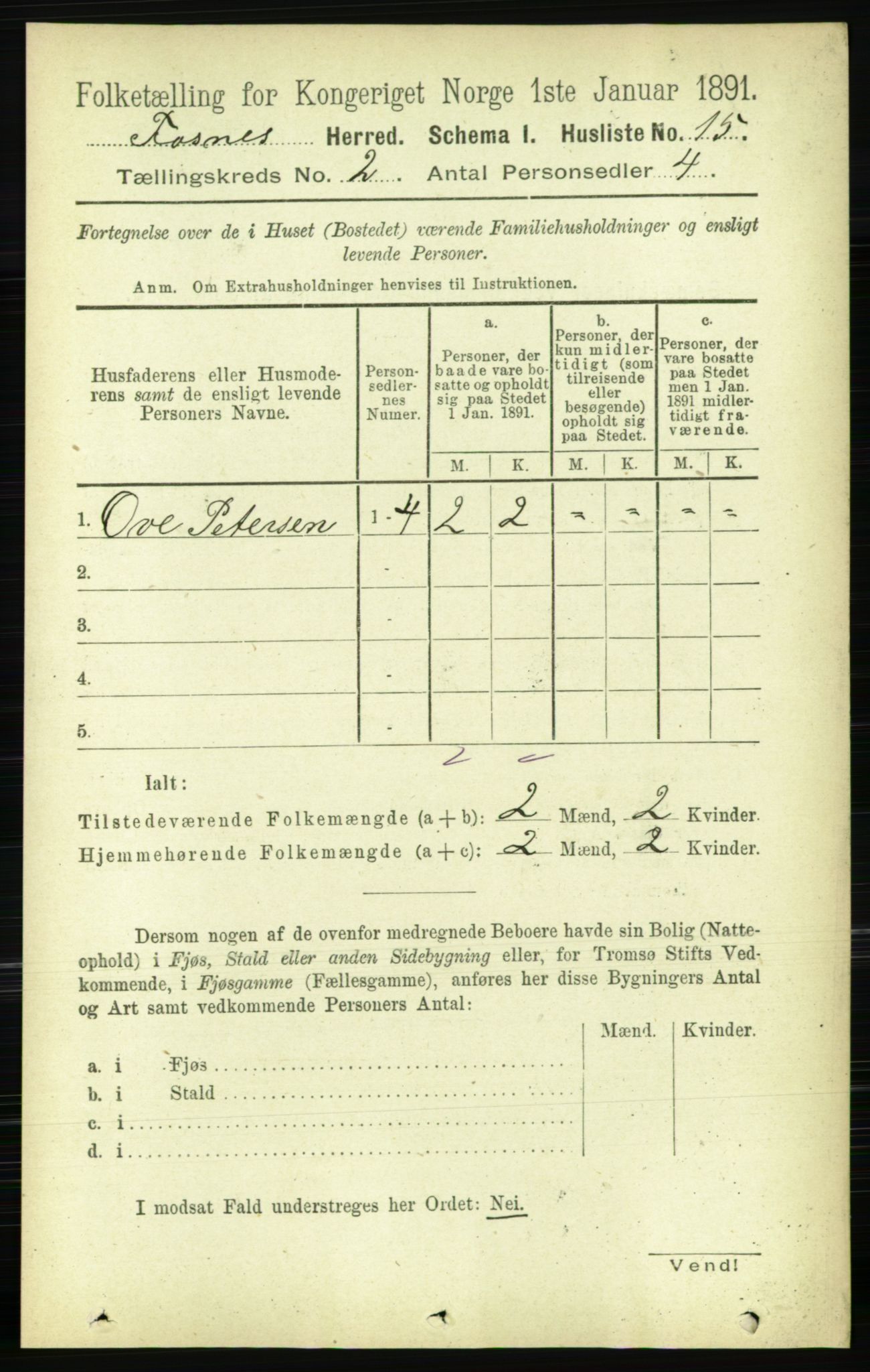 RA, Folketelling 1891 for 1748 Fosnes herred, 1891, s. 379