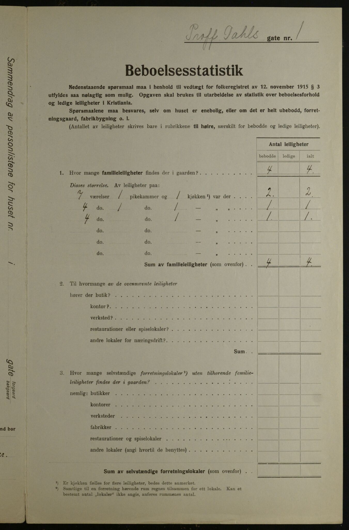 OBA, Kommunal folketelling 1.12.1923 for Kristiania, 1923, s. 90090