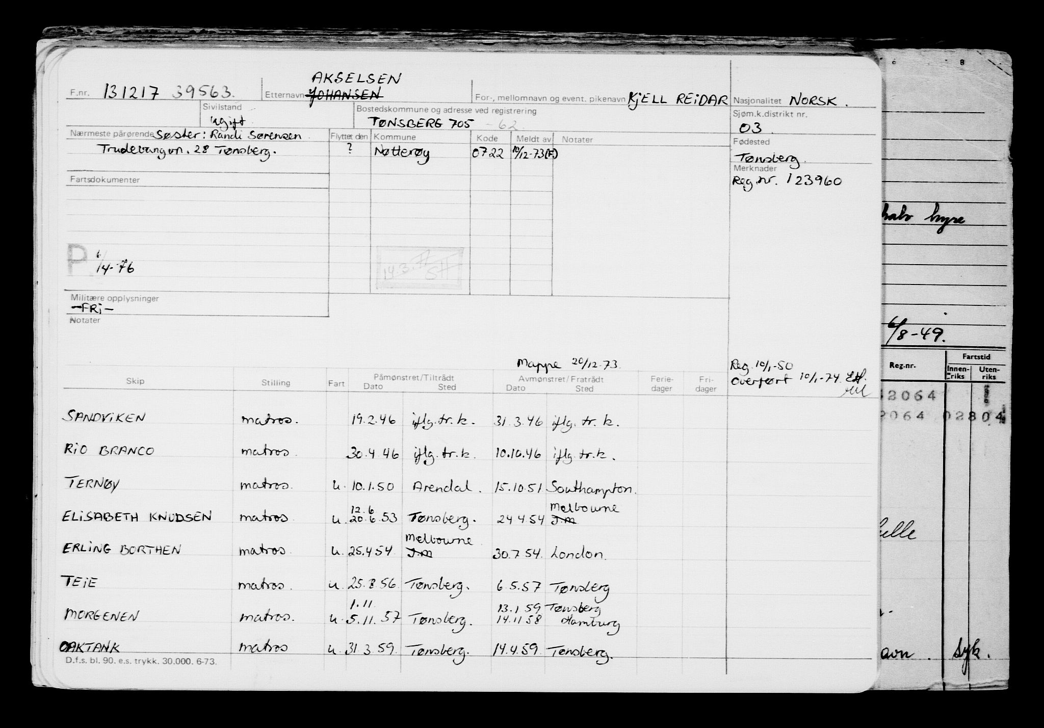 Direktoratet for sjømenn, RA/S-3545/G/Gb/L0153: Hovedkort, 1917, s. 719