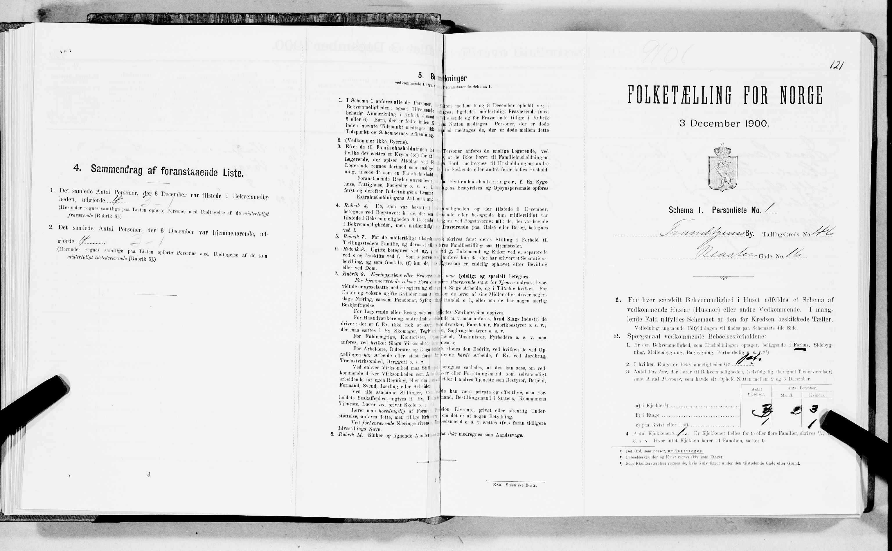 SAT, Folketelling 1900 for 1601 Trondheim kjøpstad, 1900, s. 7424