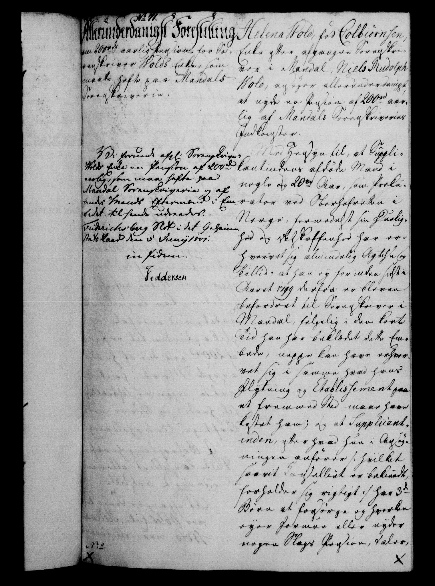 Danske Kanselli 1800-1814, AV/RA-EA-3024/H/Hf/Hfa/Hfab/L0002: Forestillinger, 1801