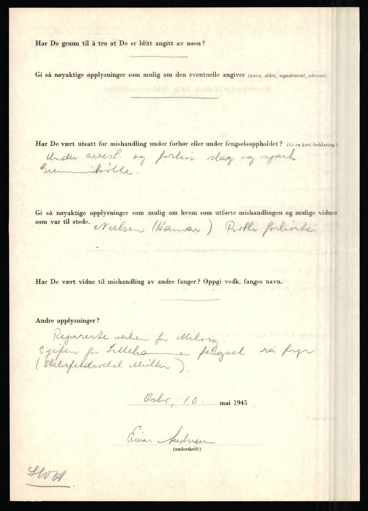 Rikspolitisjefen, AV/RA-S-1560/L/L0001: Abelseth, Rudolf - Berentsen, Odd, 1940-1945, s. 702