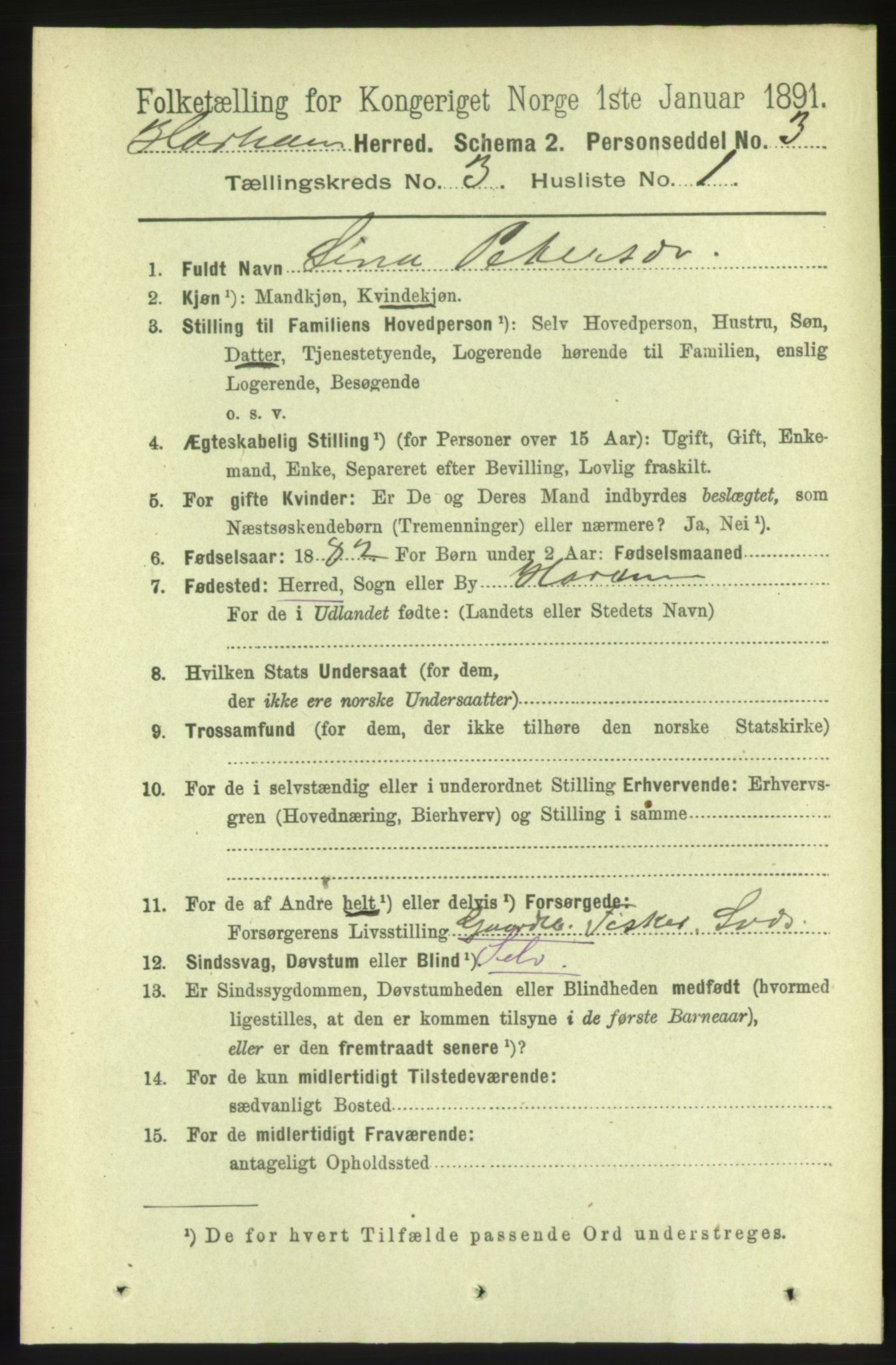 RA, Folketelling 1891 for 1534 Haram herred, 1891, s. 1210