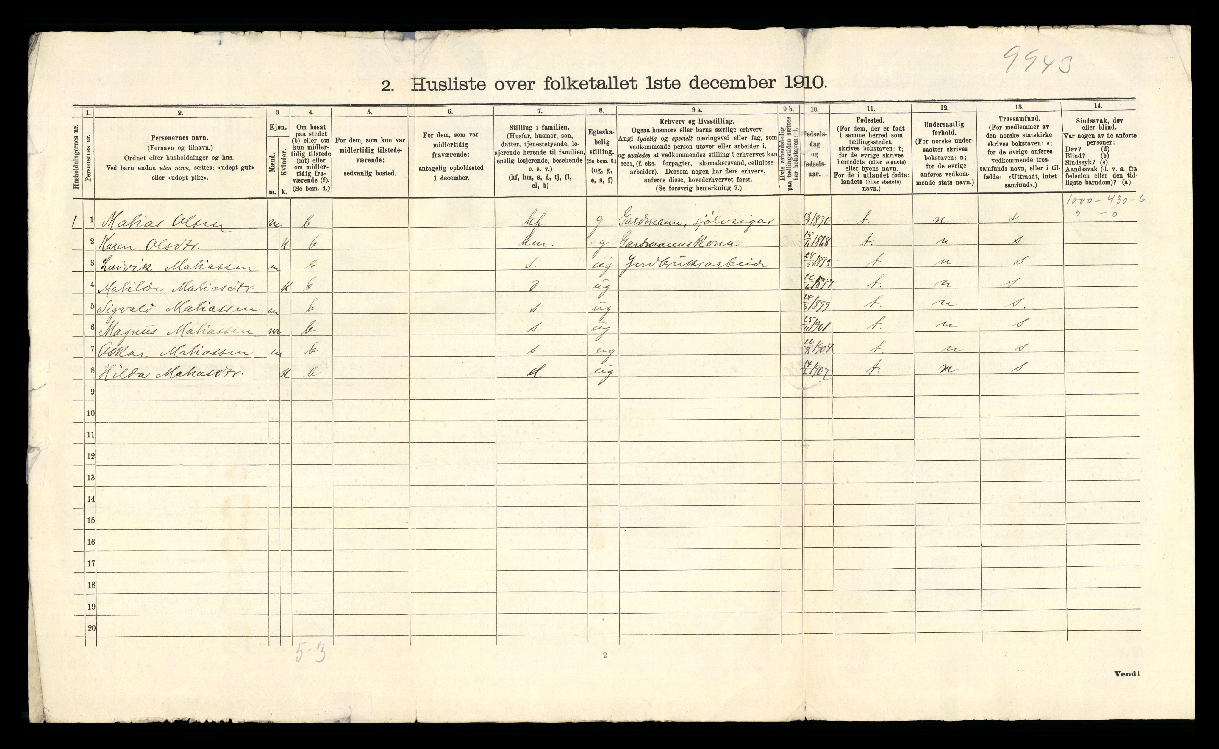 RA, Folketelling 1910 for 1147 Avaldsnes herred, 1910, s. 38