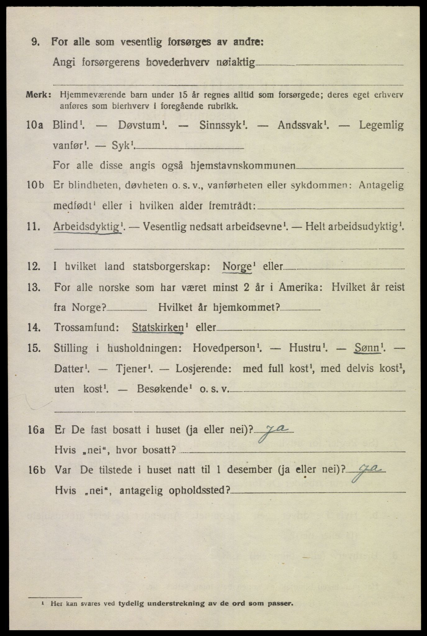 SAK, Folketelling 1920 for 1023 Finsland herred, 1920, s. 1821