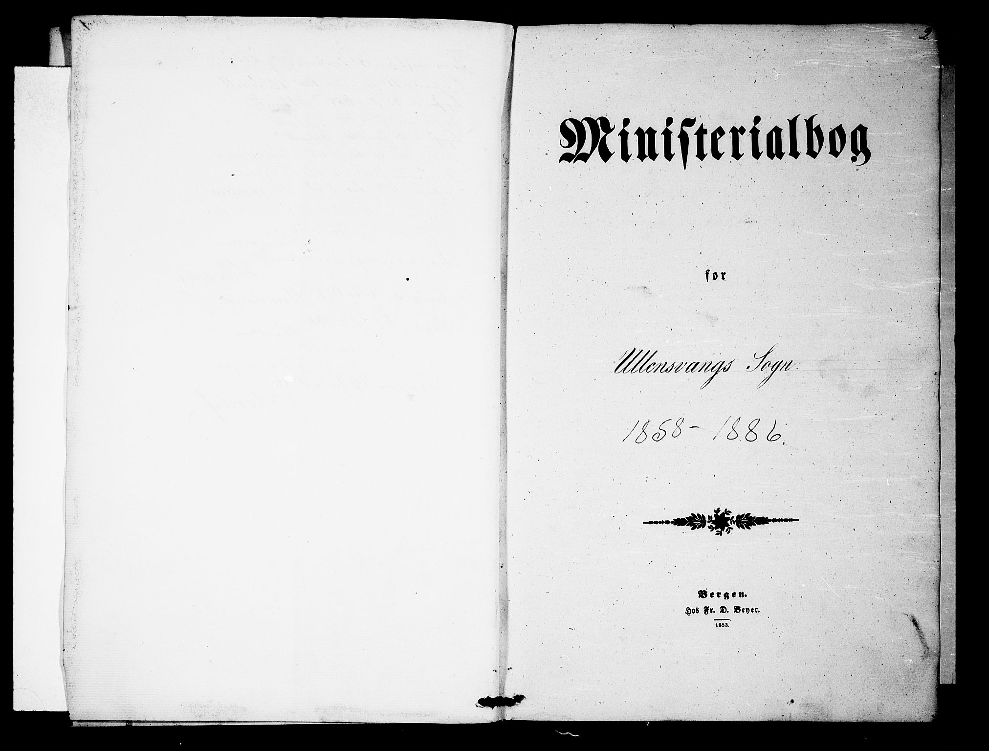 Ullensvang sokneprestembete, SAB/A-78701/H/Hab: Klokkerbok nr. B 10, 1858-1886, s. 2