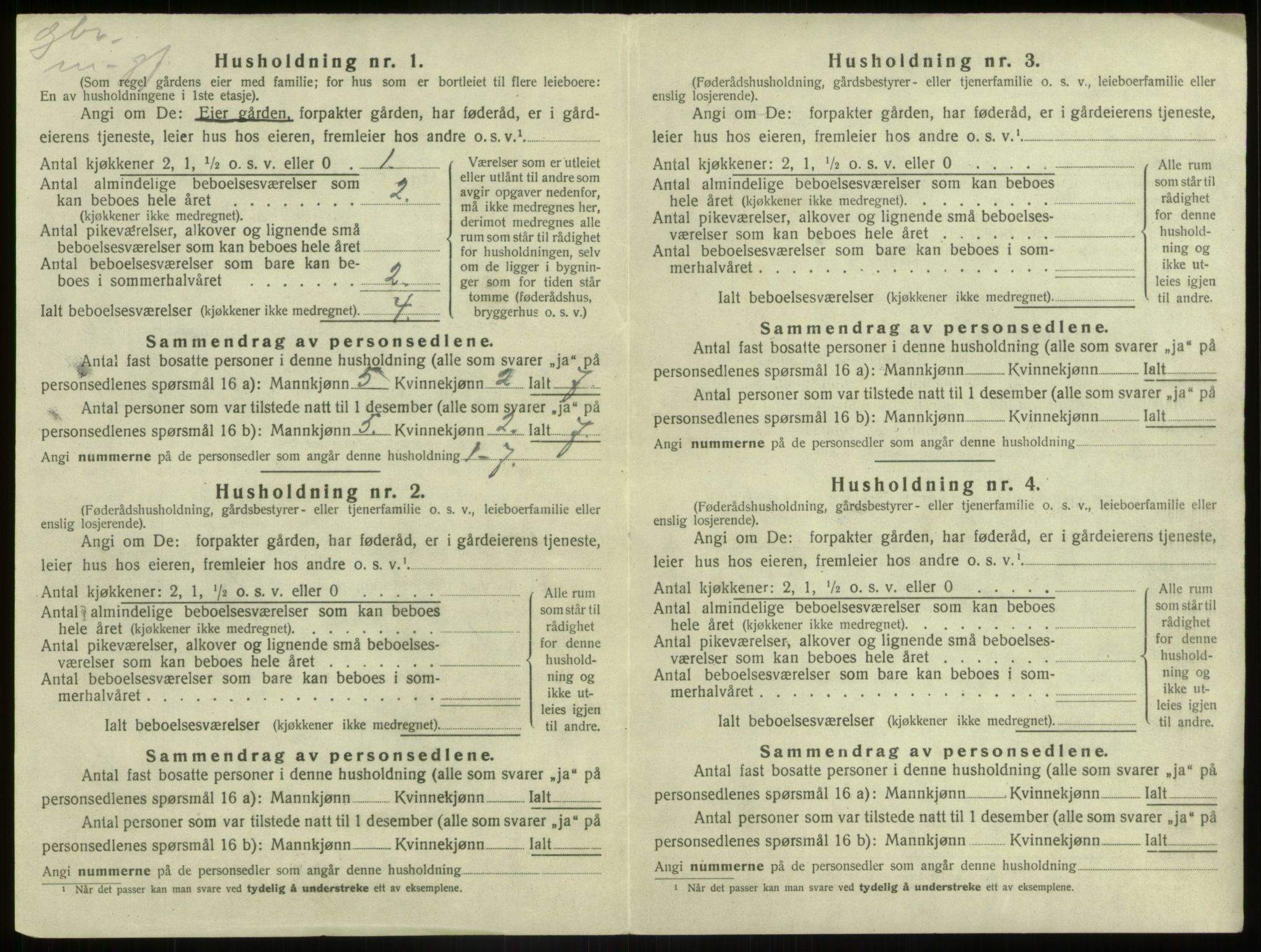 SAB, Folketelling 1920 for 1438 Bremanger herred, 1920, s. 511