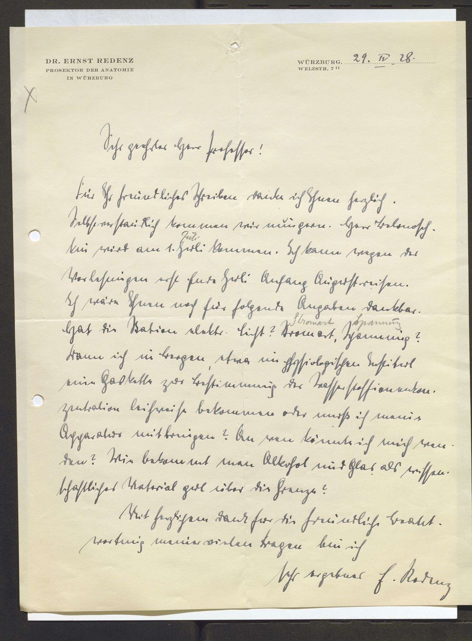 Bergens Museum, AV/SAB-A-17301/13/D/L0002: Korrespondanse , 1928-1940, s. 175