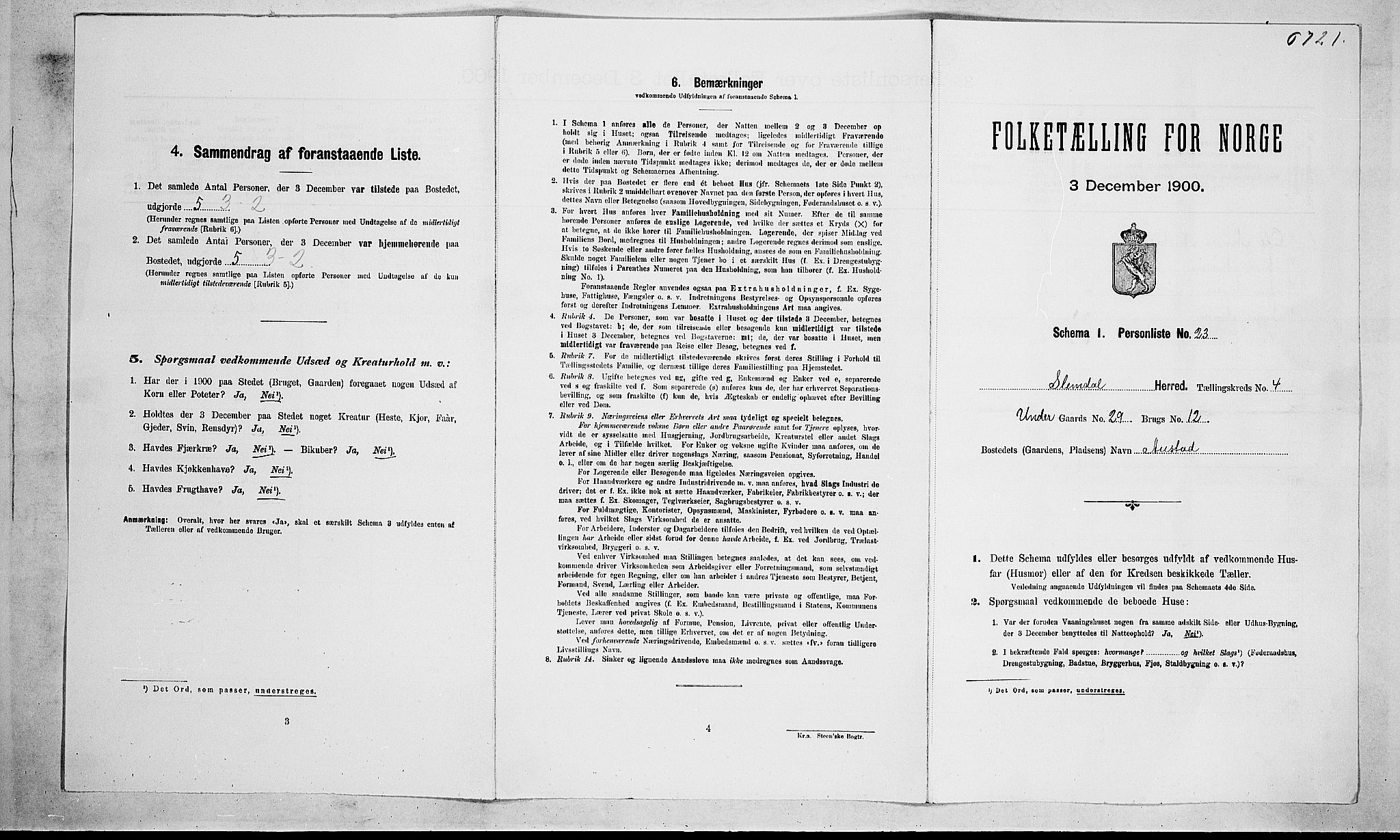 SAKO, Folketelling 1900 for 0811 Slemdal herred, 1900, s. 237