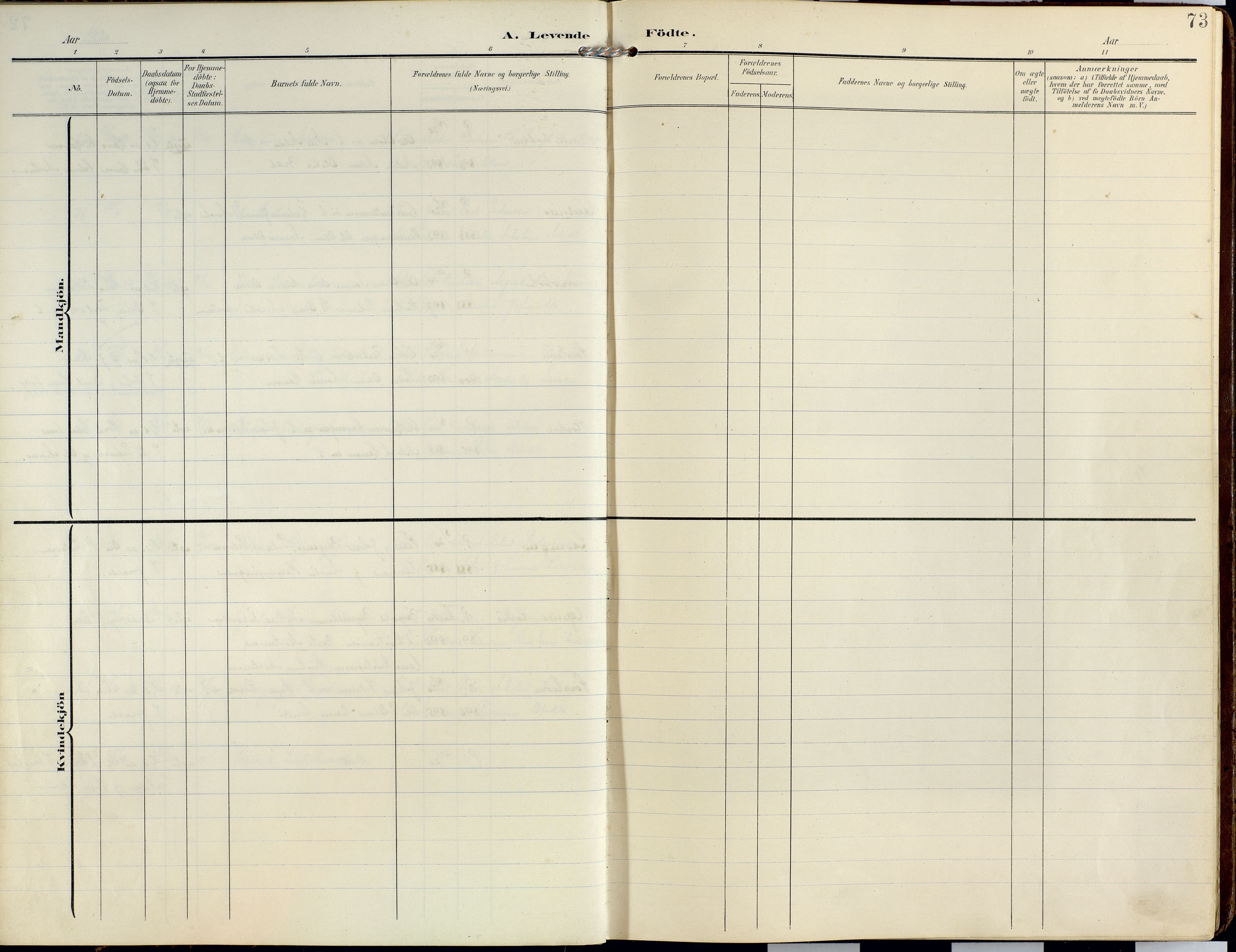 Lyngen sokneprestembete, SATØ/S-1289/H/He/Hea/L0014kirke: Ministerialbok nr. 14, 1905-1920, s. 73