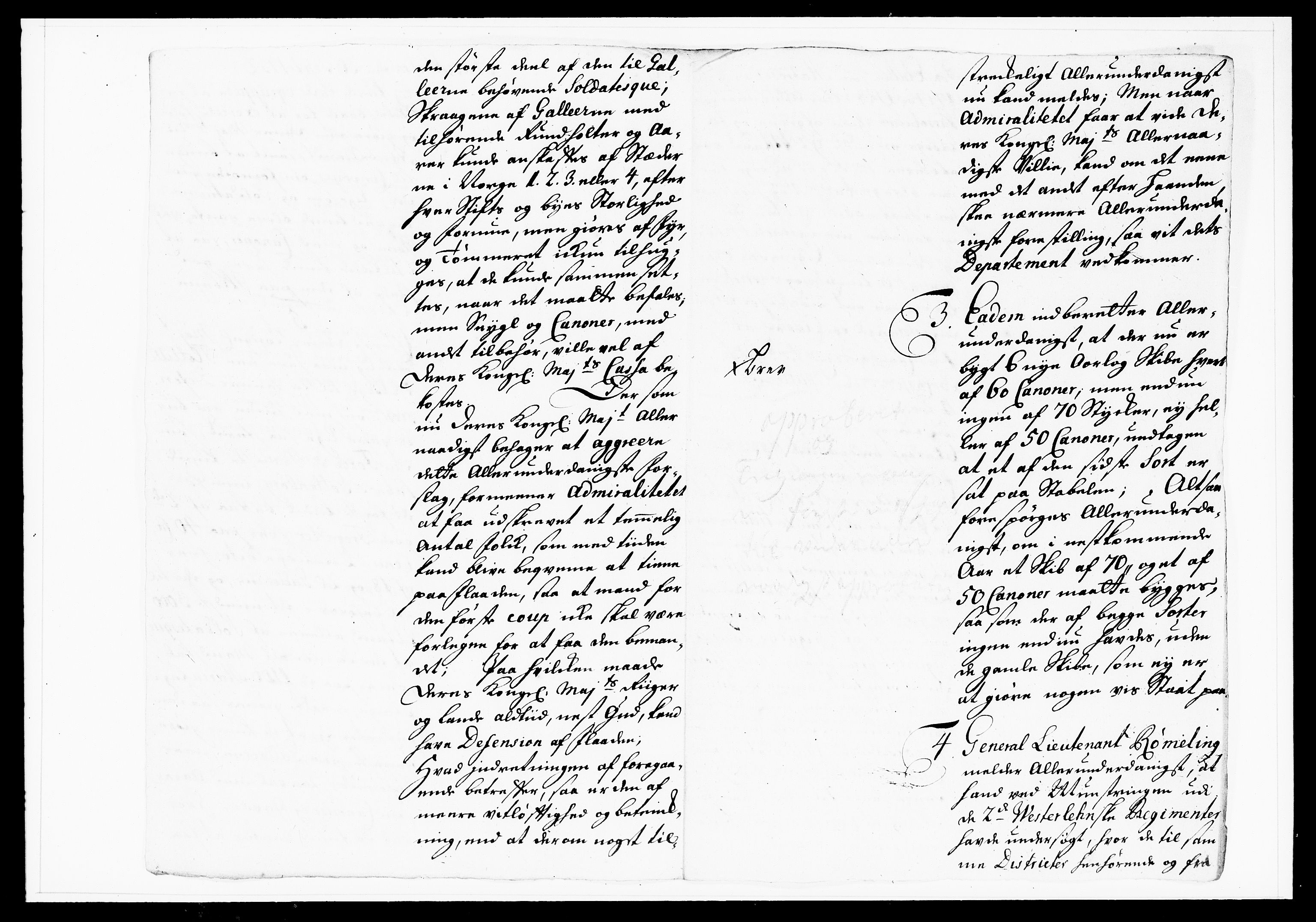 Krigskollegiet, Krigskancelliet, DRA/A-0006/-/1103-1107: Refererede sager, 1732, s. 250