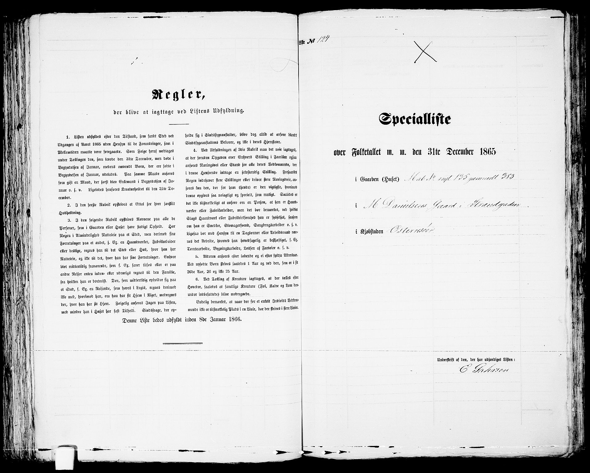 RA, Folketelling 1865 for 0901B Risør prestegjeld, Risør kjøpstad, 1865, s. 255