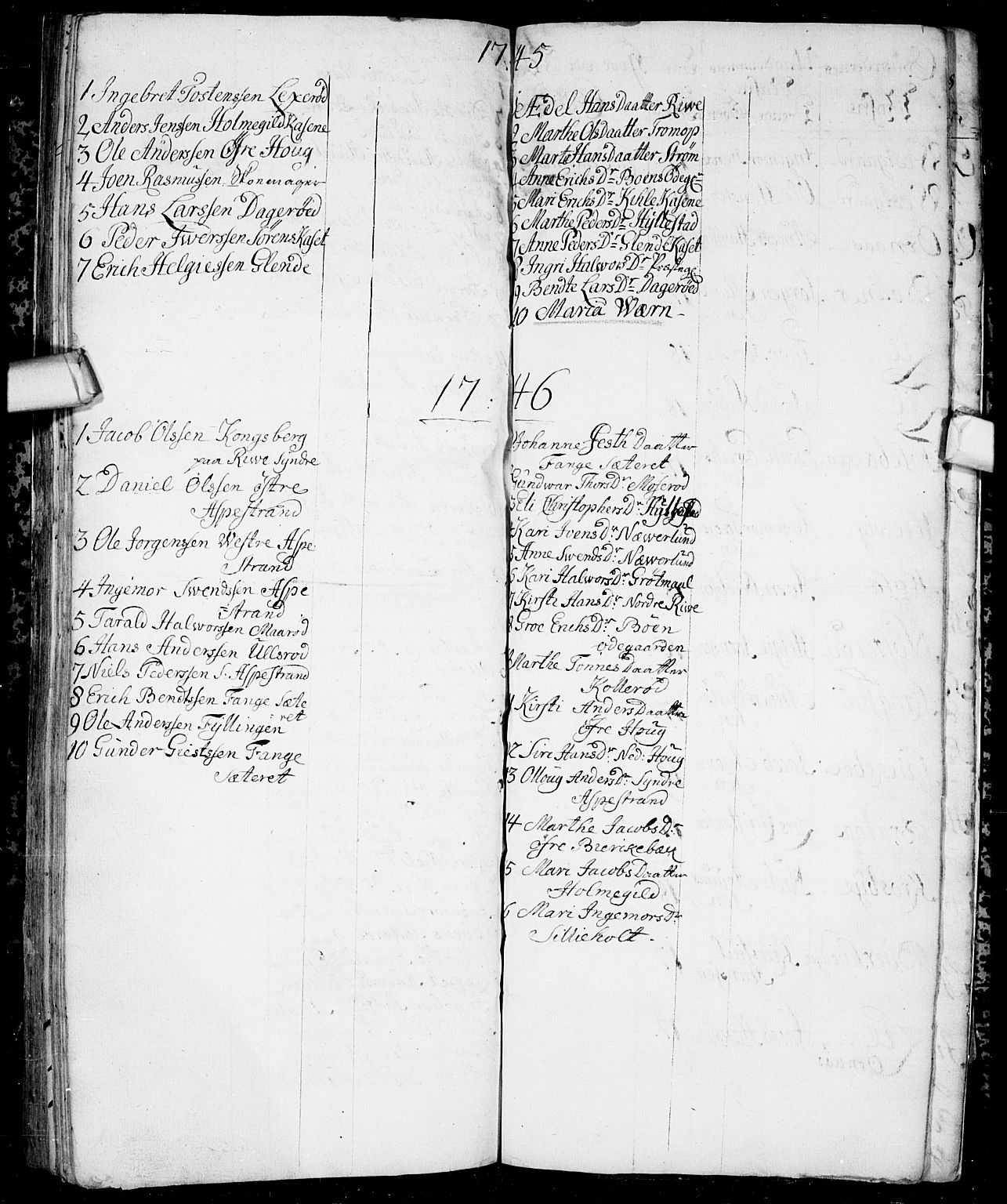 Aremark prestekontor Kirkebøker, AV/SAO-A-10899/F/Fb/L0001: Ministerialbok nr.  II 1, 1738-1745