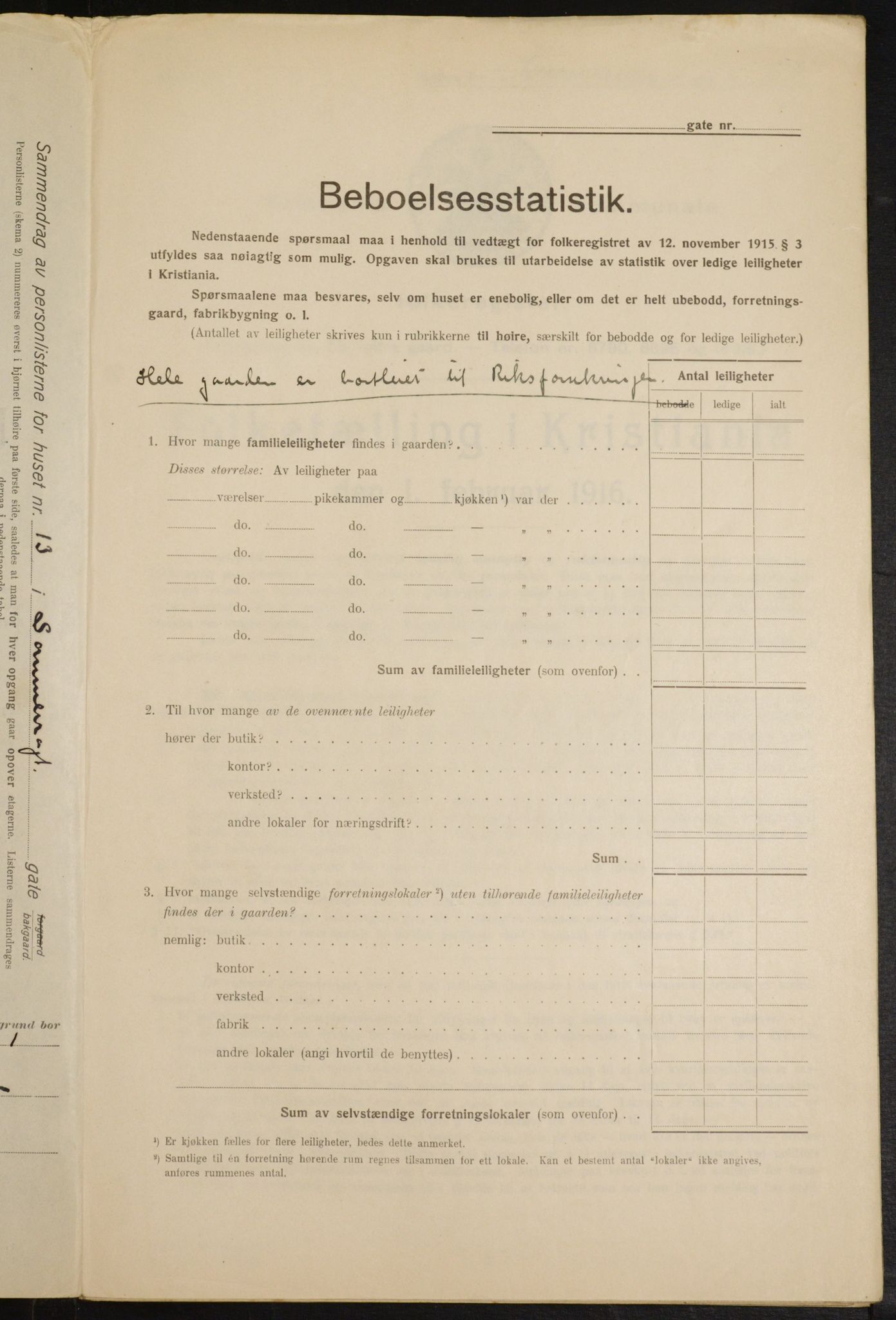 OBA, Kommunal folketelling 1.2.1916 for Kristiania, 1916, s. 102222