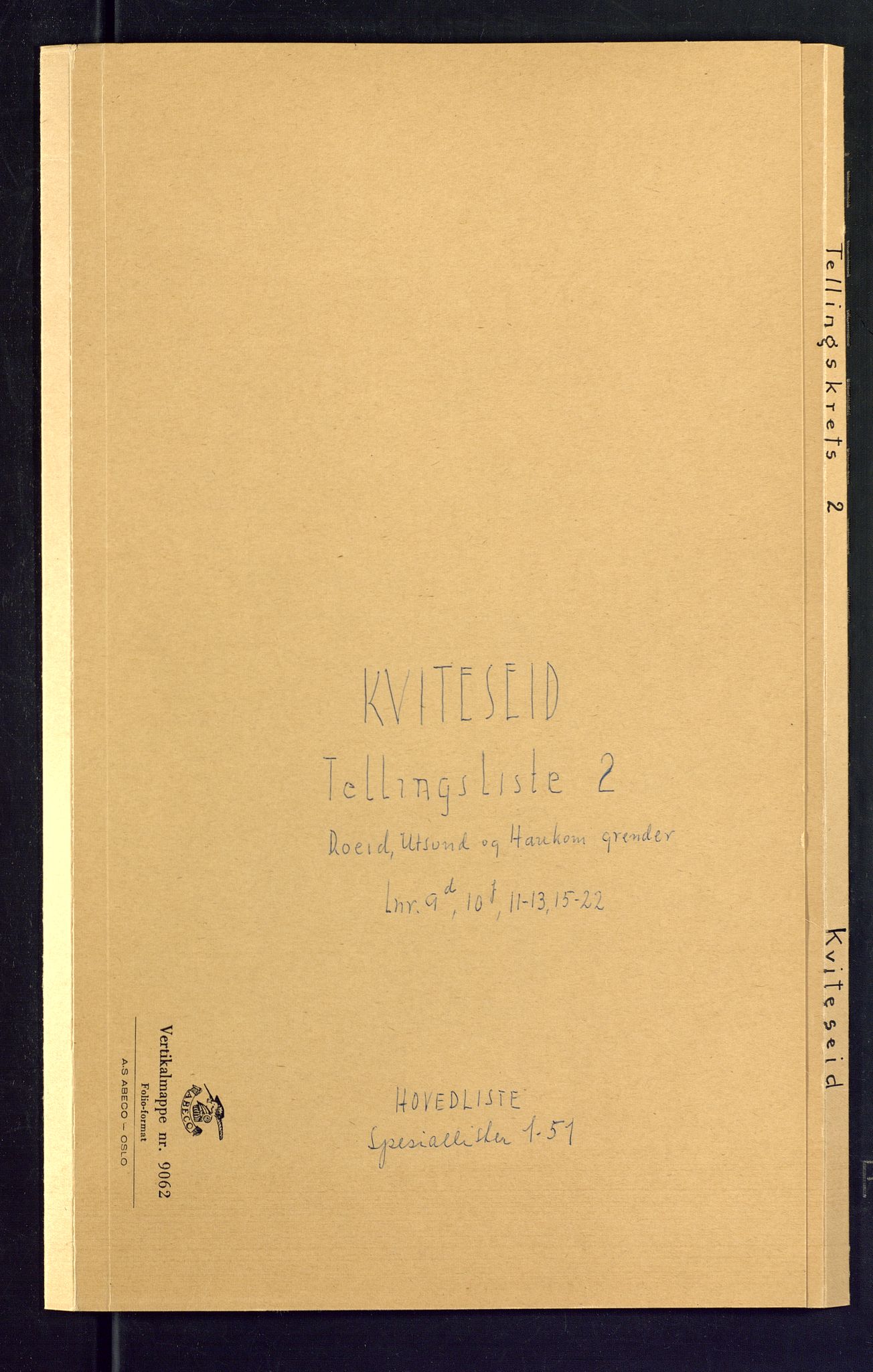 SAKO, Folketelling 1875 for 0829P Kviteseid prestegjeld, 1875, s. 5