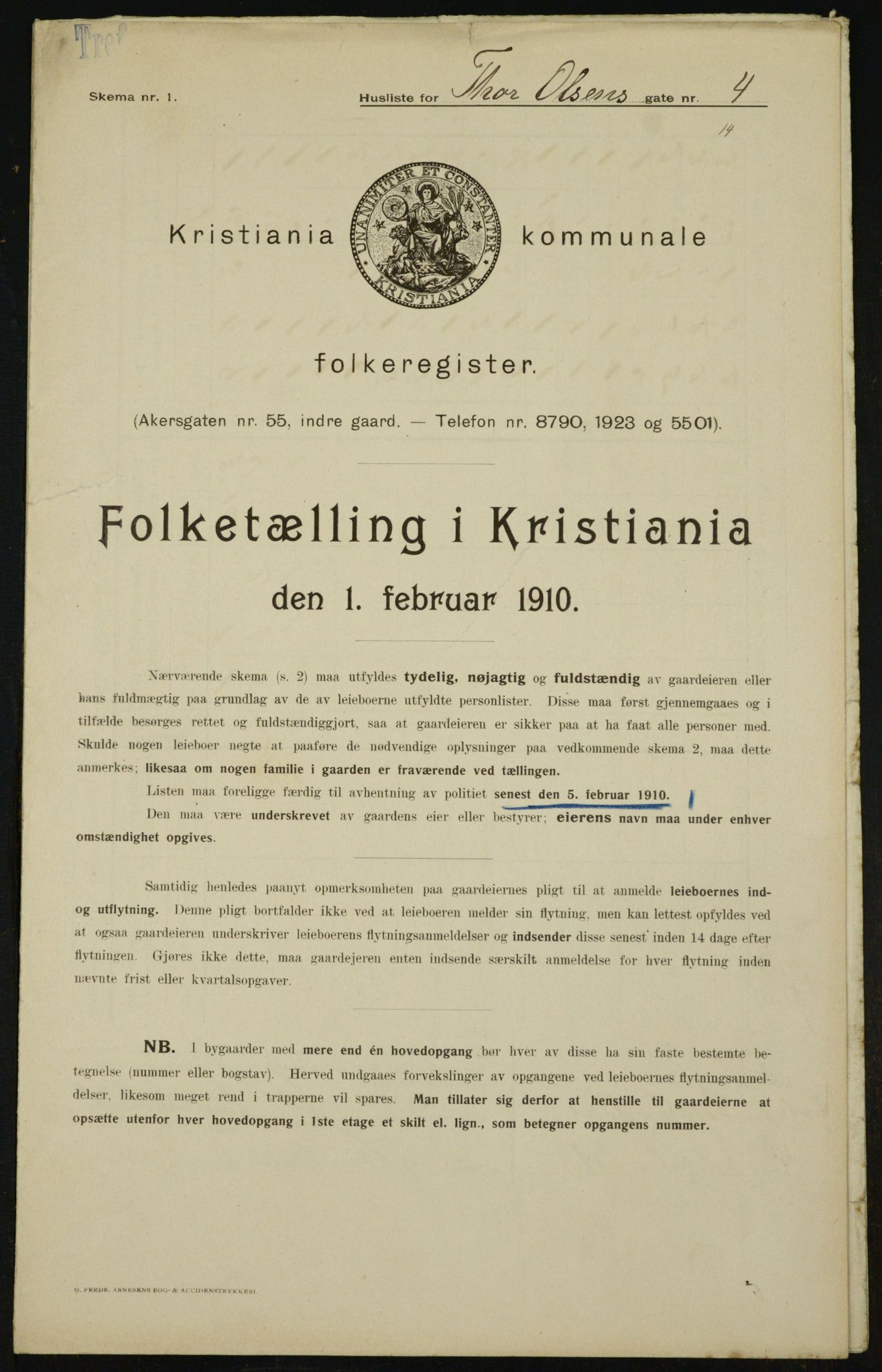 OBA, Kommunal folketelling 1.2.1910 for Kristiania, 1910, s. 103731