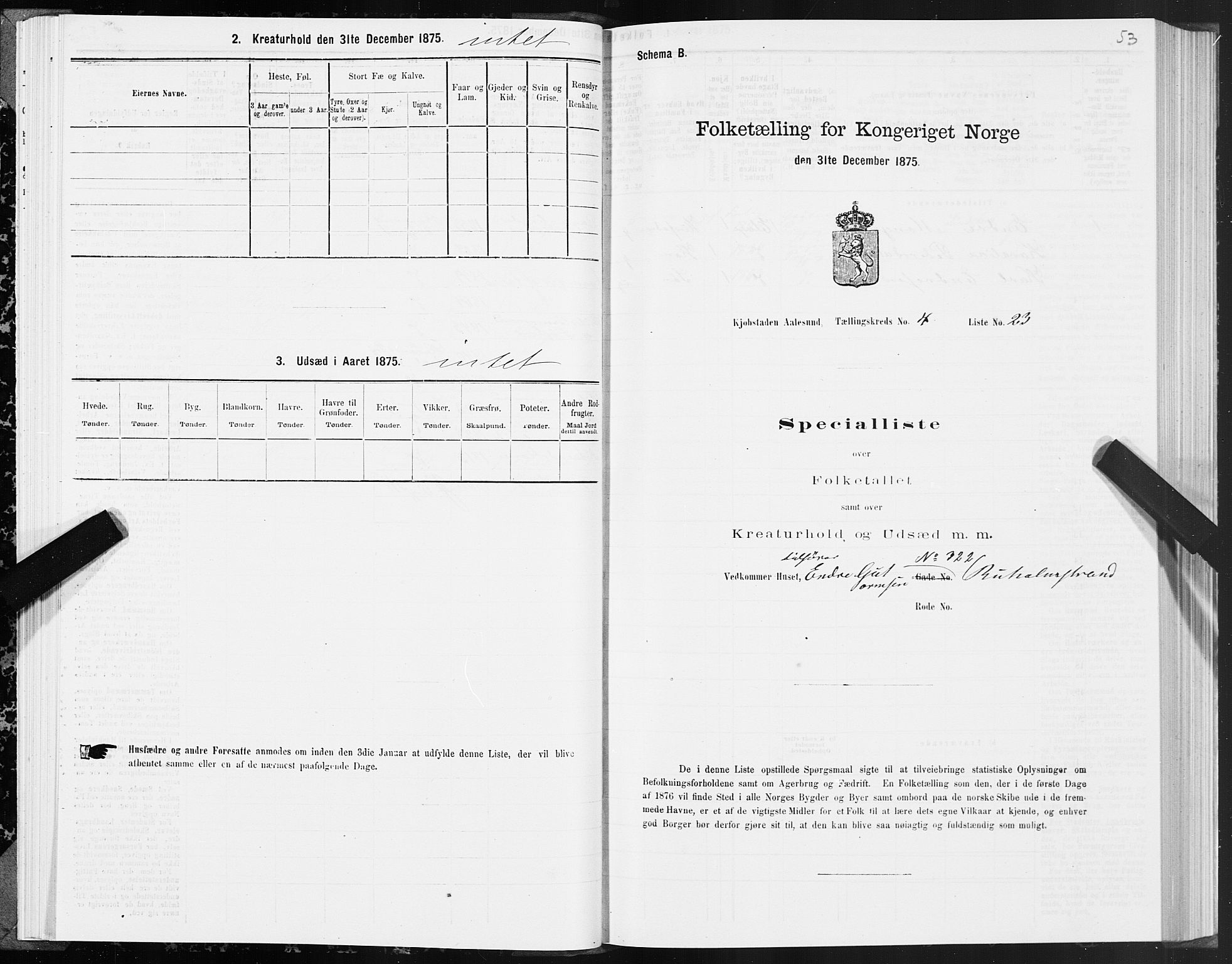 SAT, Folketelling 1875 for 1501P Ålesund prestegjeld, 1875, s. 4053