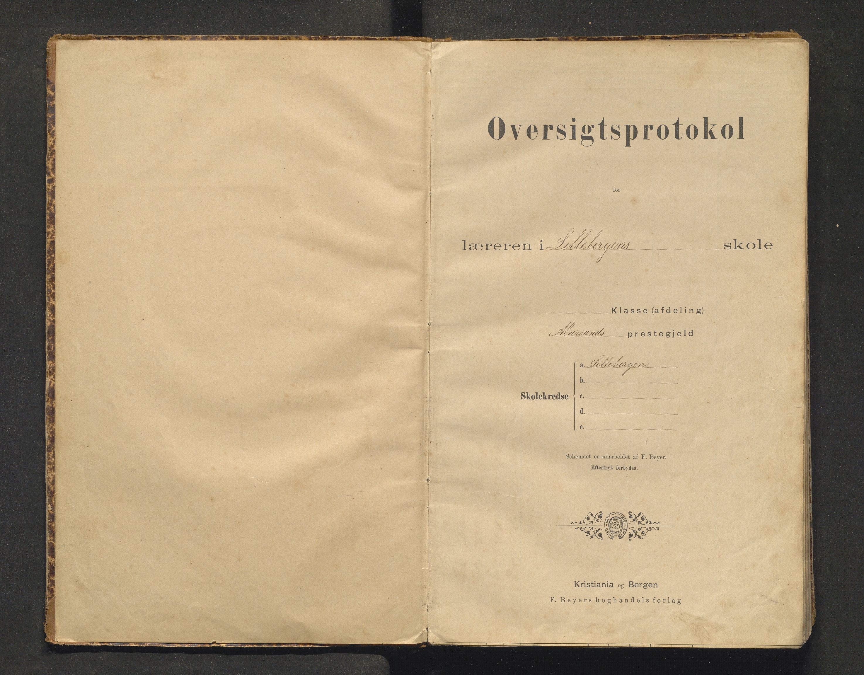 Meland kommune. Barneskulane, IKAH/1256-231/F/Fa/L0013: Skuleprotokoll for Grasdal og Lillebergen krinsar, 1893-1931
