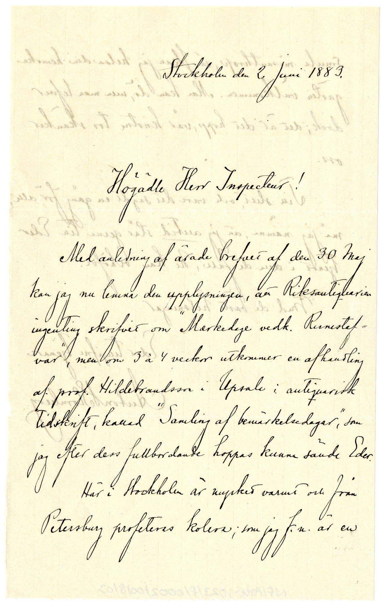 Diderik Maria Aalls brevsamling, NF/Ark-1023/F/L0002: D.M. Aalls brevsamling. B - C, 1799-1889, s. 80