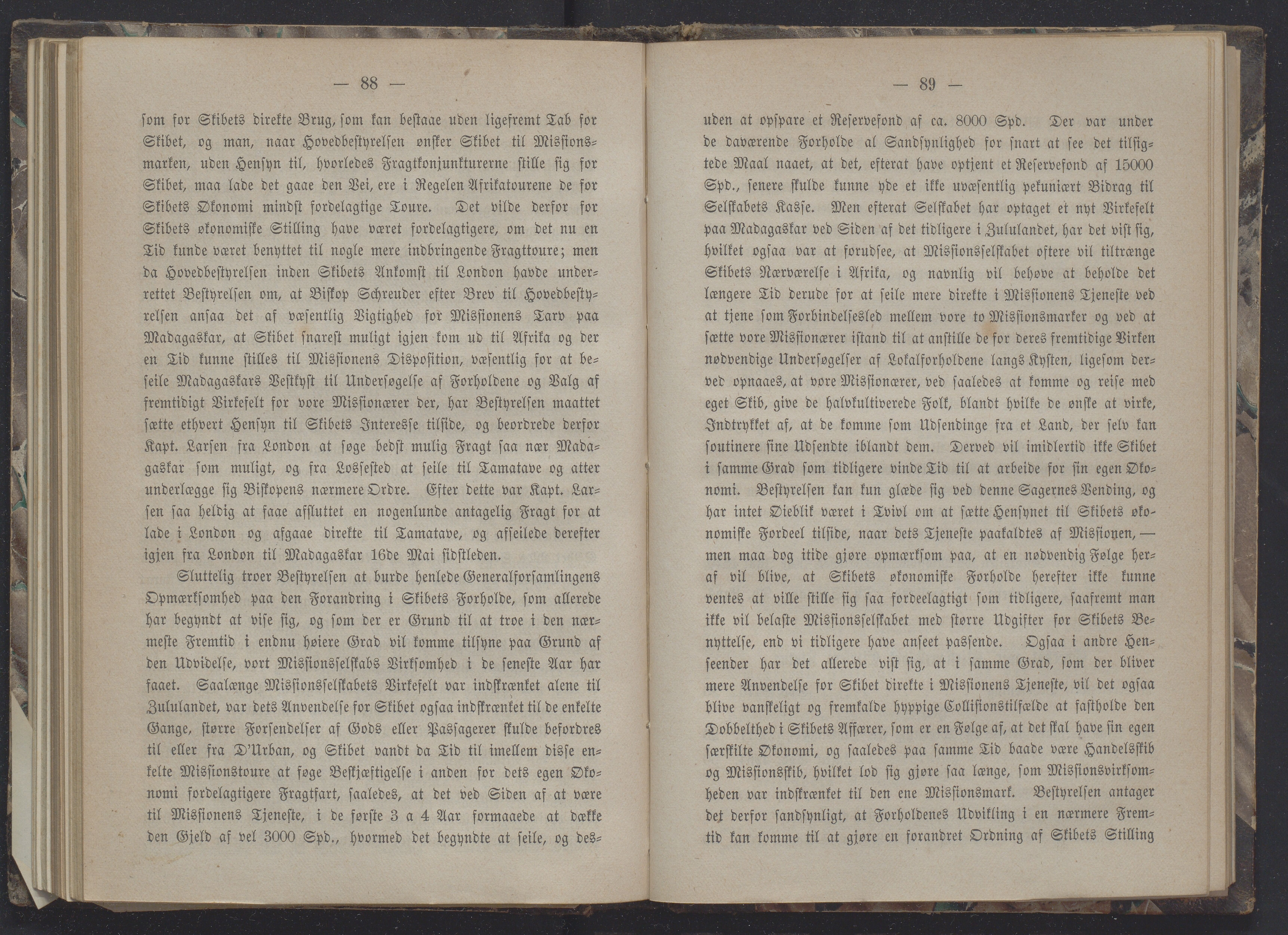 Det Norske Misjonsselskap - hovedadministrasjonen, VID/MA-A-1045/D/Db/Dba/L0337/0009: Beretninger, Bøker, Skrifter o.l   / Årsberetninger 28 , 1870, s. 88-89