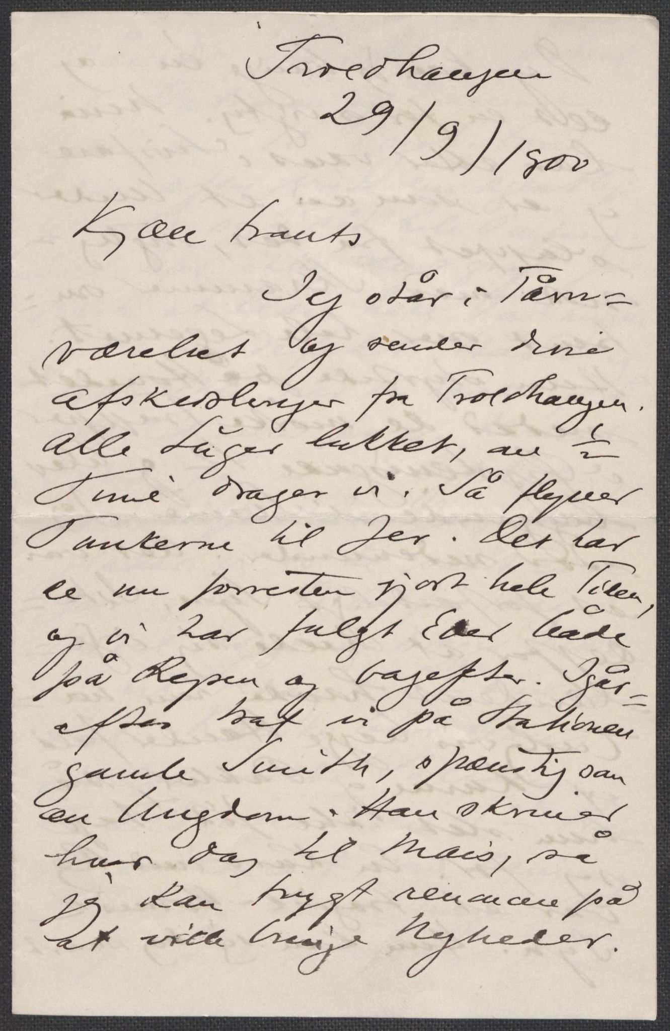 Beyer, Frants, RA/PA-0132/F/L0001: Brev fra Edvard Grieg til Frantz Beyer og "En del optegnelser som kan tjene til kommentar til brevene" av Marie Beyer, 1872-1907, s. 595