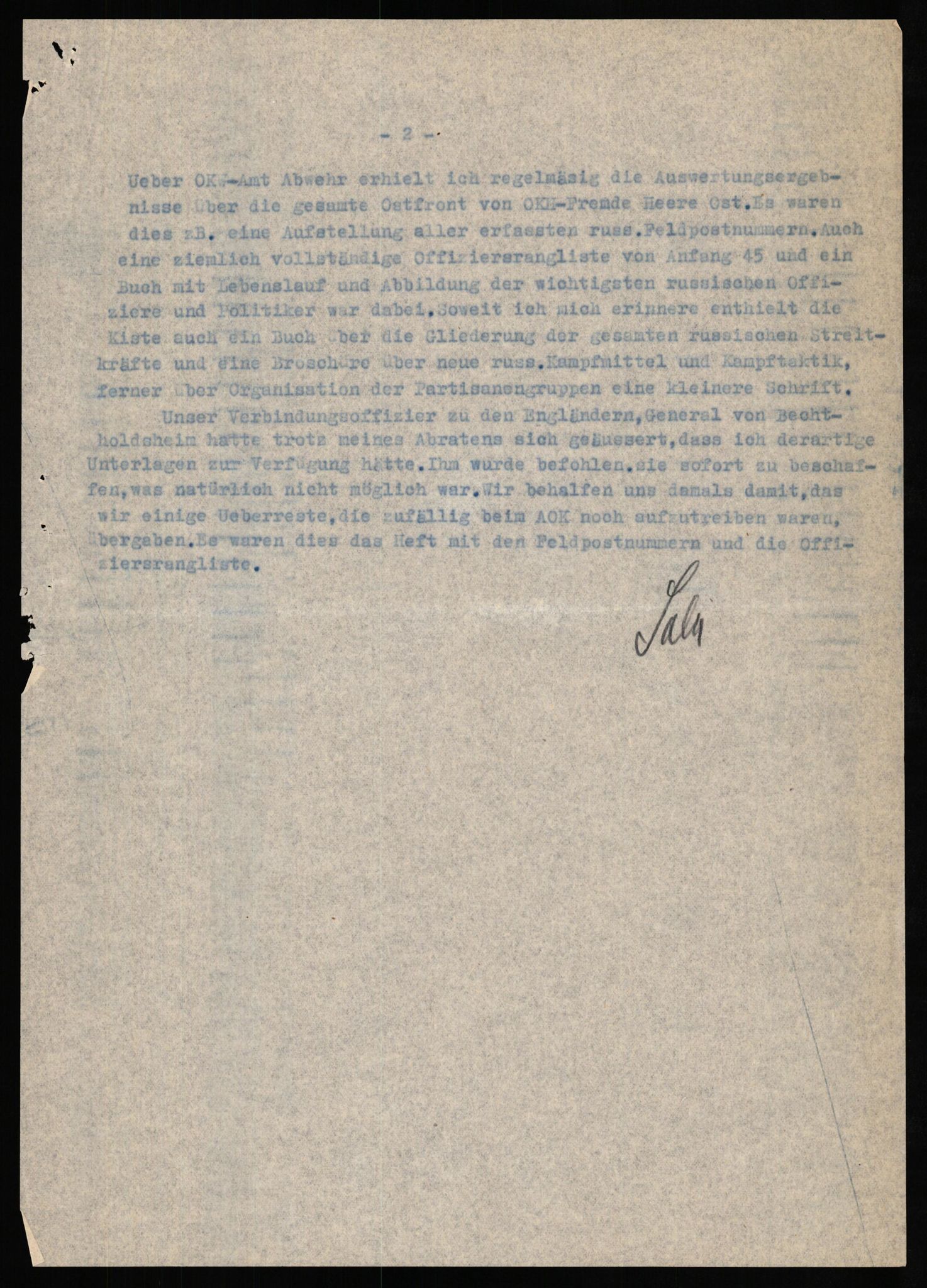 Forsvaret, Forsvarets overkommando II, RA/RAFA-3915/D/Db/L0028: CI Questionaires. Tyske okkupasjonsstyrker i Norge. Tyskere., 1945-1946, s. 443