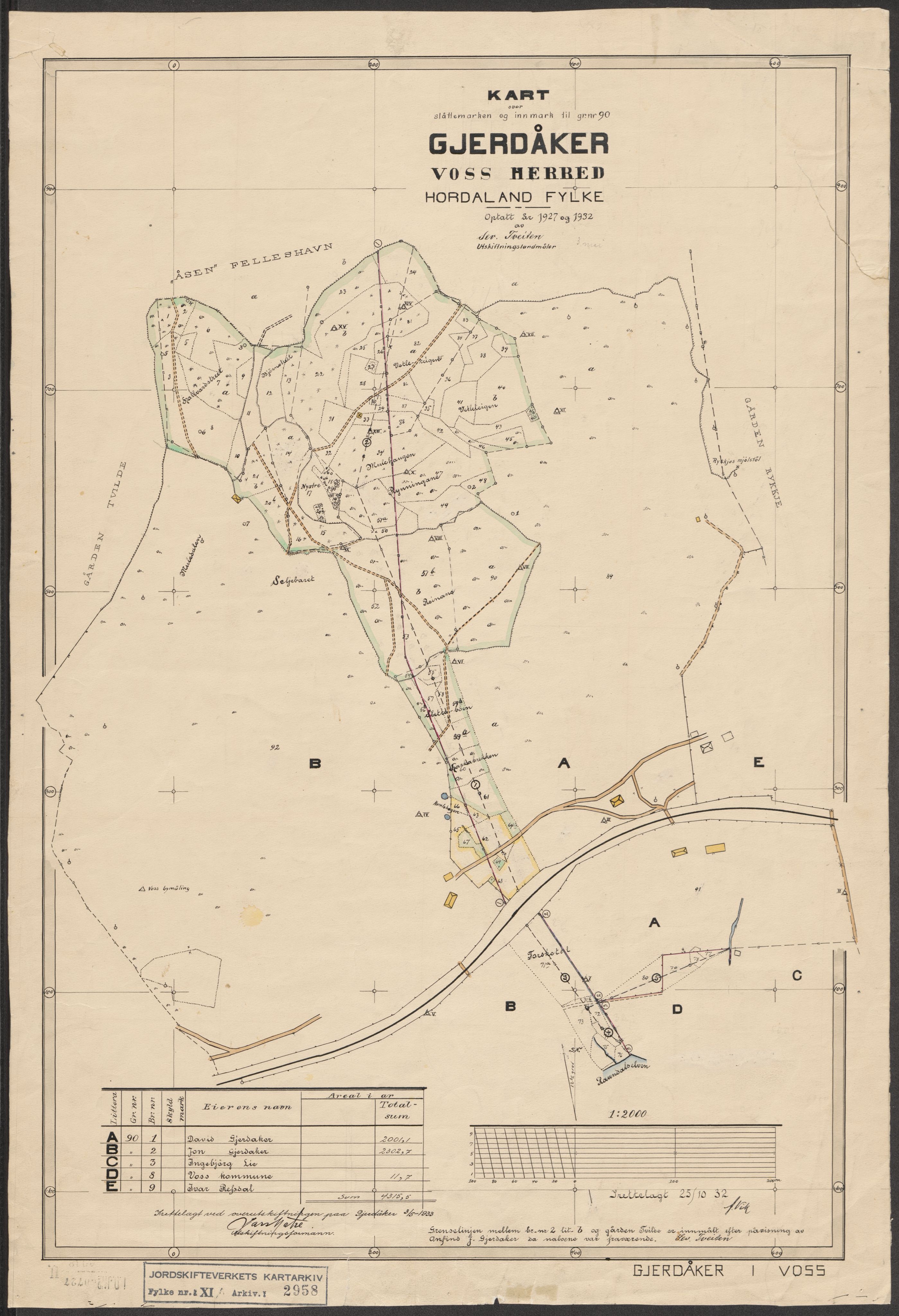 Jordskifteverkets kartarkiv, AV/RA-S-3929/T, 1859-1988, s. 3336