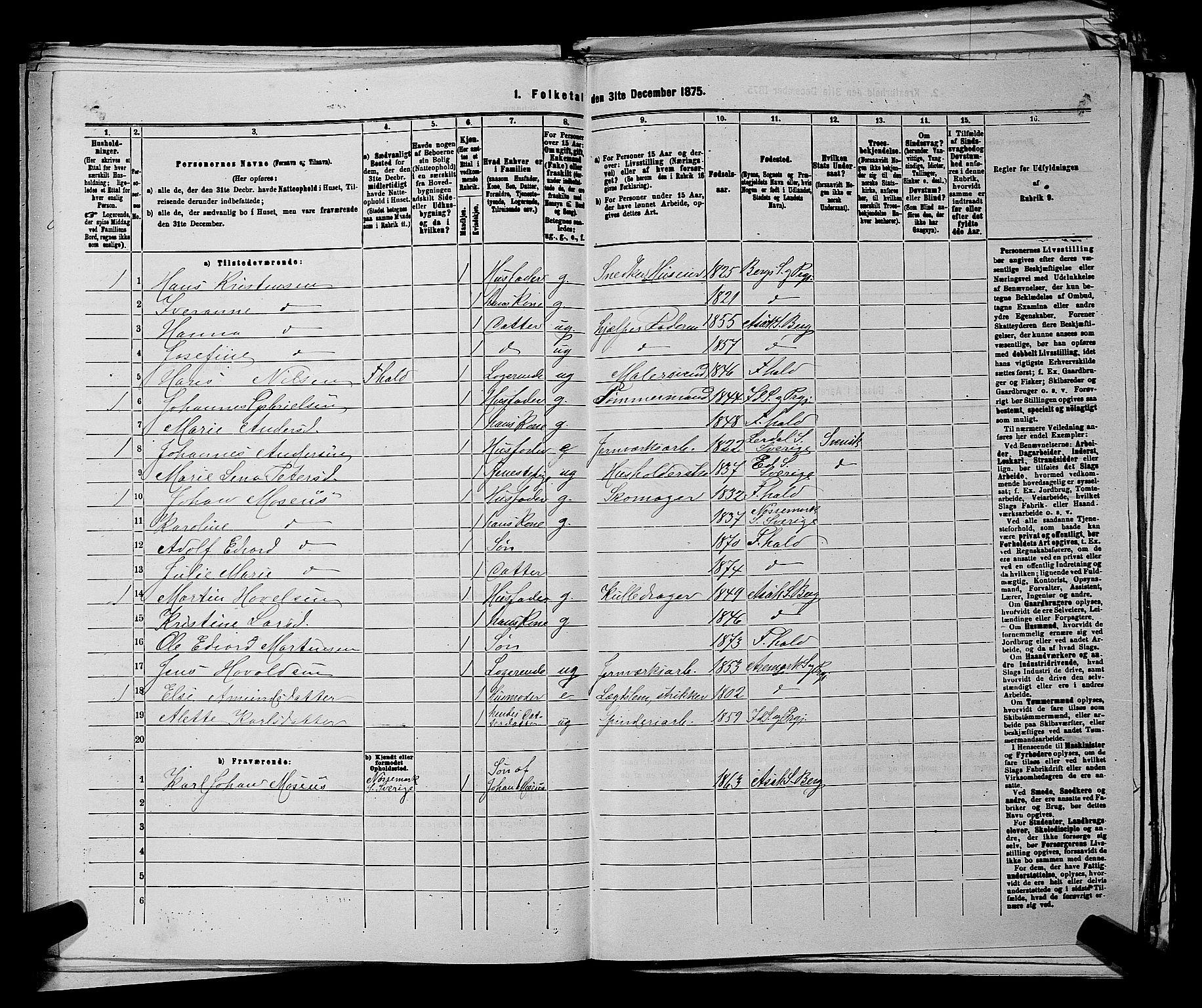 RA, Folketelling 1875 for 0116P Berg prestegjeld, 1875, s. 747