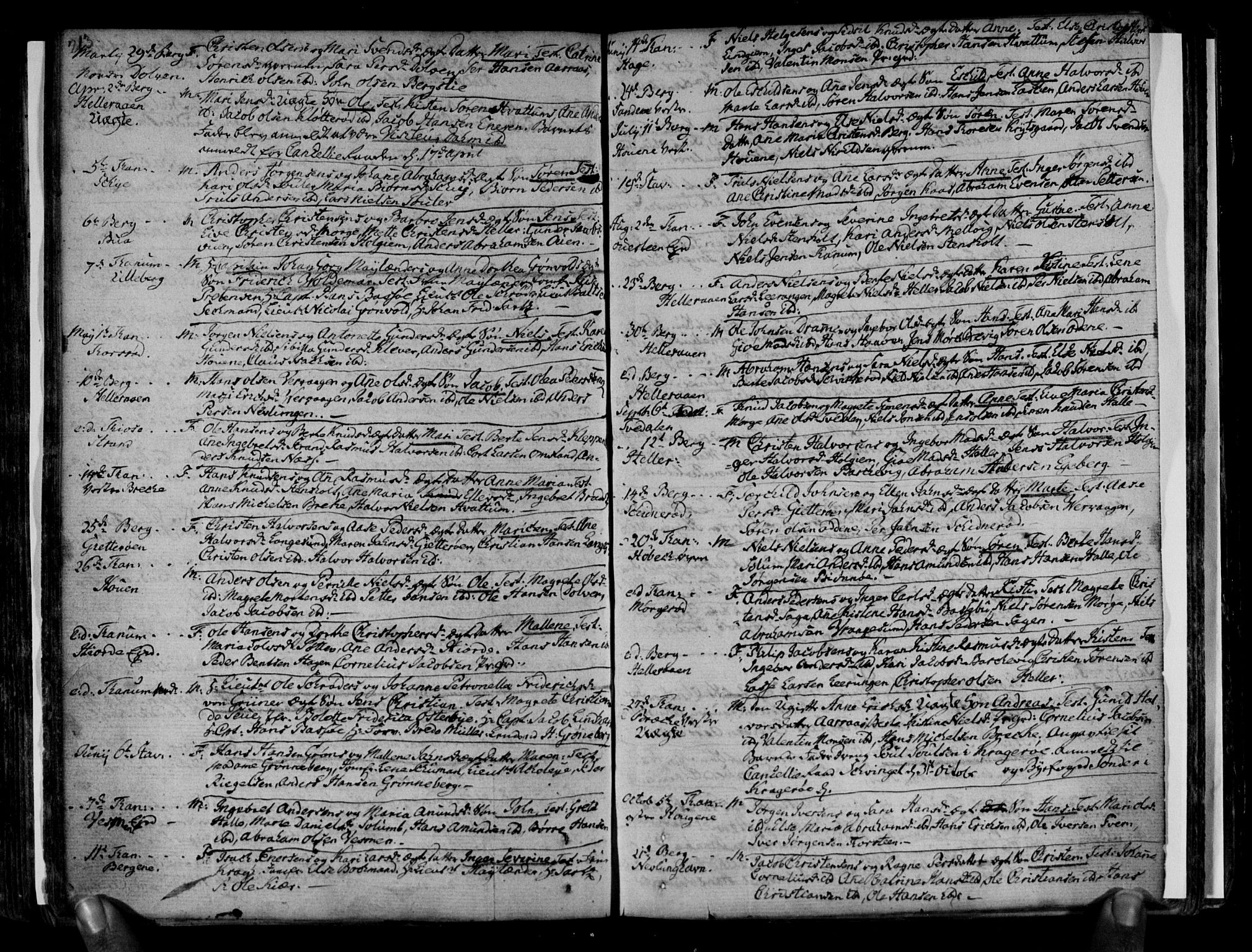 Brunlanes kirkebøker, SAKO/A-342/F/Fa/L0001: Ministerialbok nr. I 1, 1766-1801, s. 213-214
