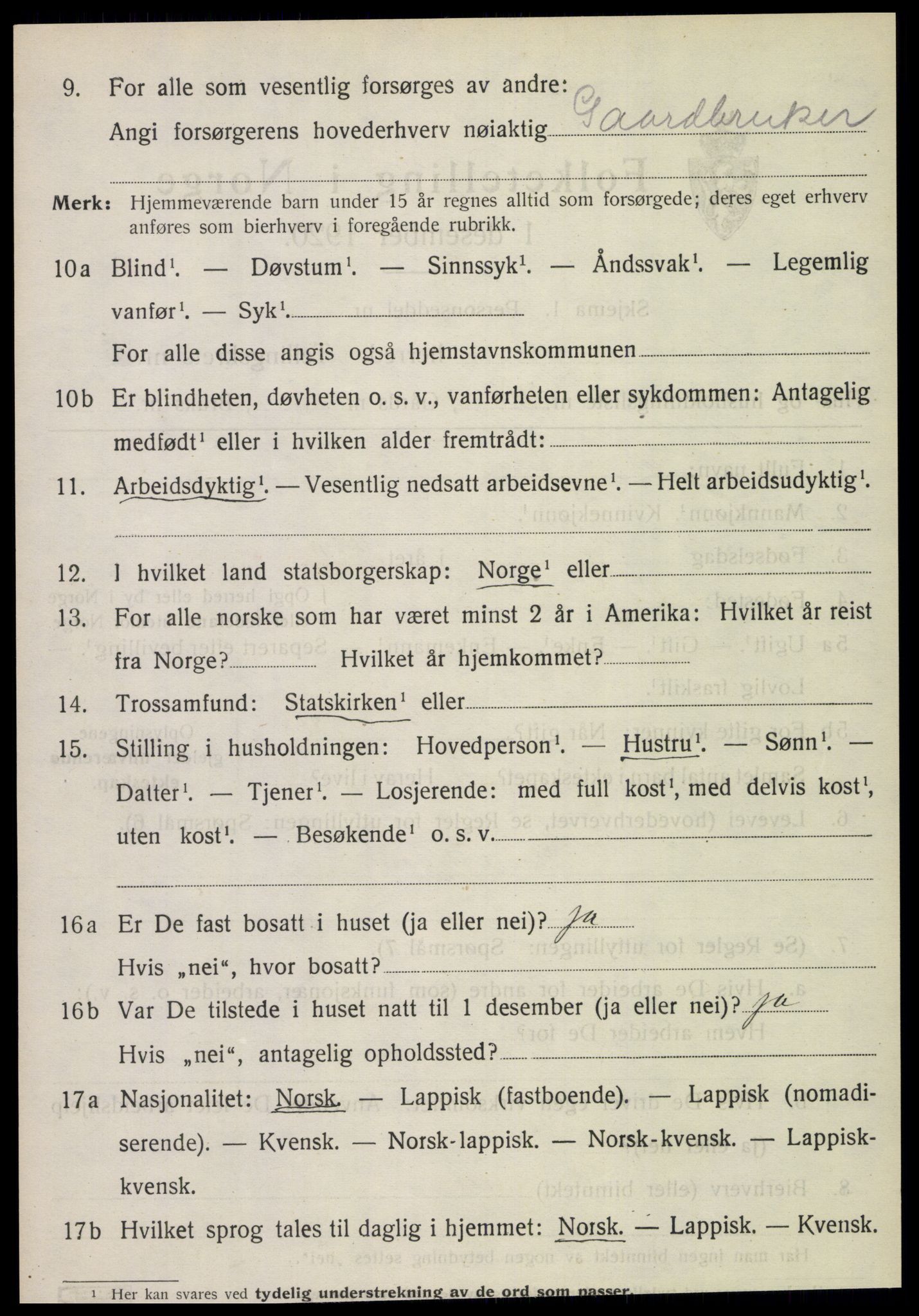 SAT, Folketelling 1920 for 1736 Snåsa herred, 1920, s. 6105
