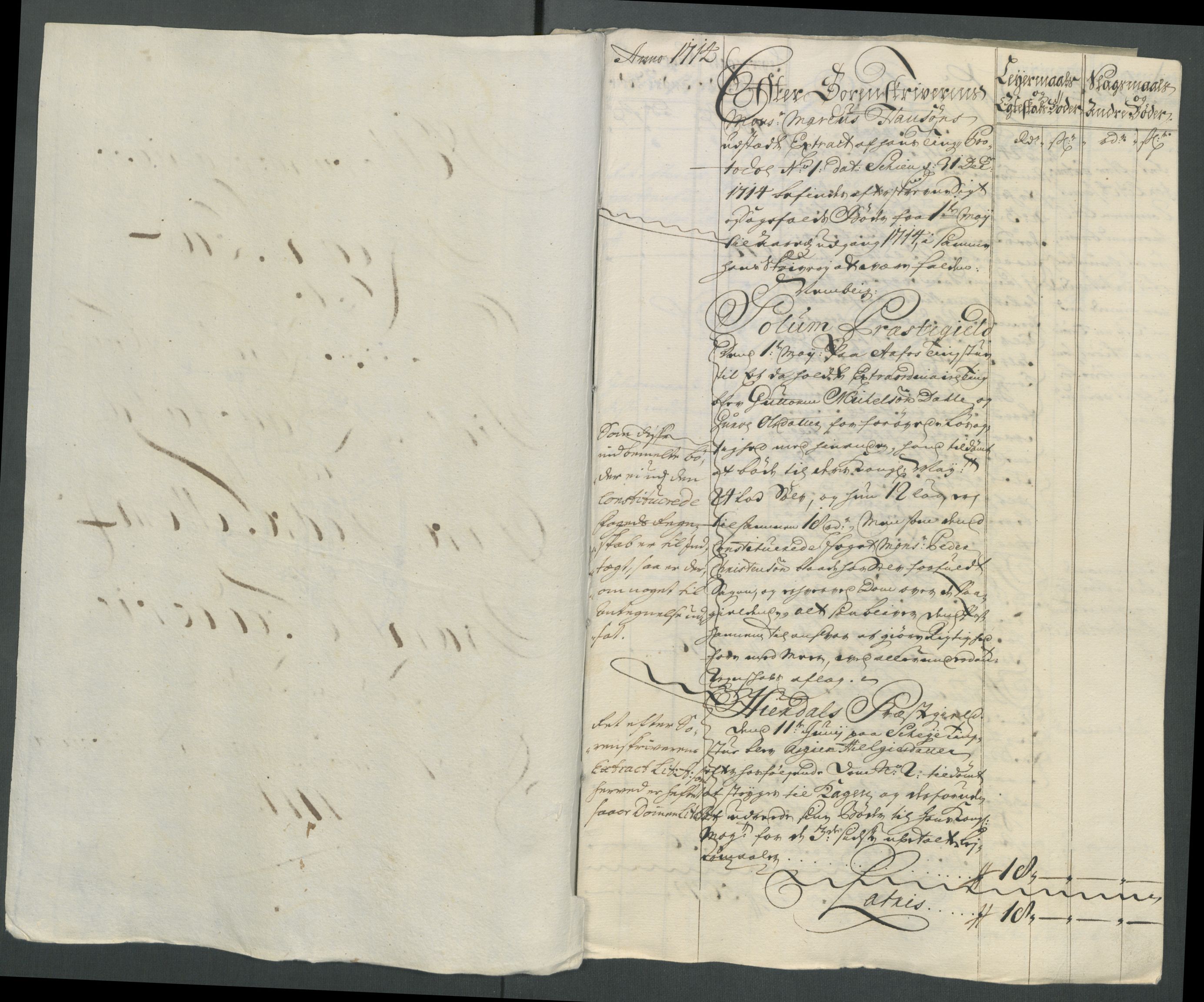 Rentekammeret inntil 1814, Reviderte regnskaper, Fogderegnskap, RA/EA-4092/R36/L2126: Fogderegnskap Øvre og Nedre Telemark og Bamble, 1714, s. 168