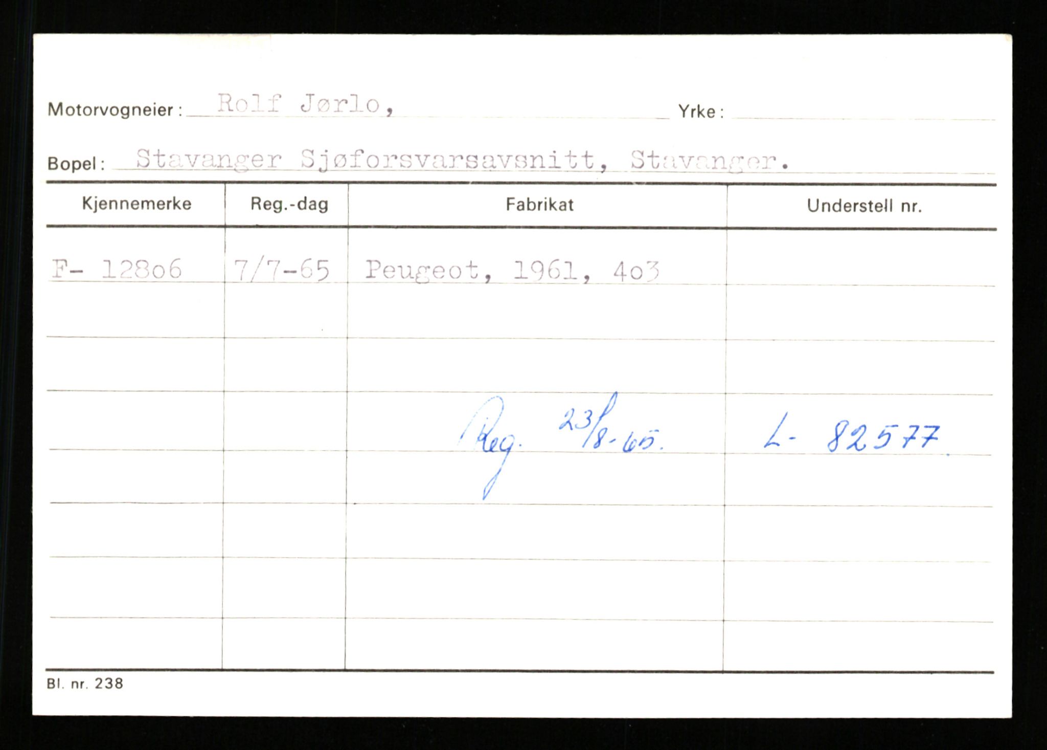 Stavanger trafikkstasjon, SAST/A-101942/0/G/L0003: Registreringsnummer: 10466 - 15496, 1930-1971, s. 1939