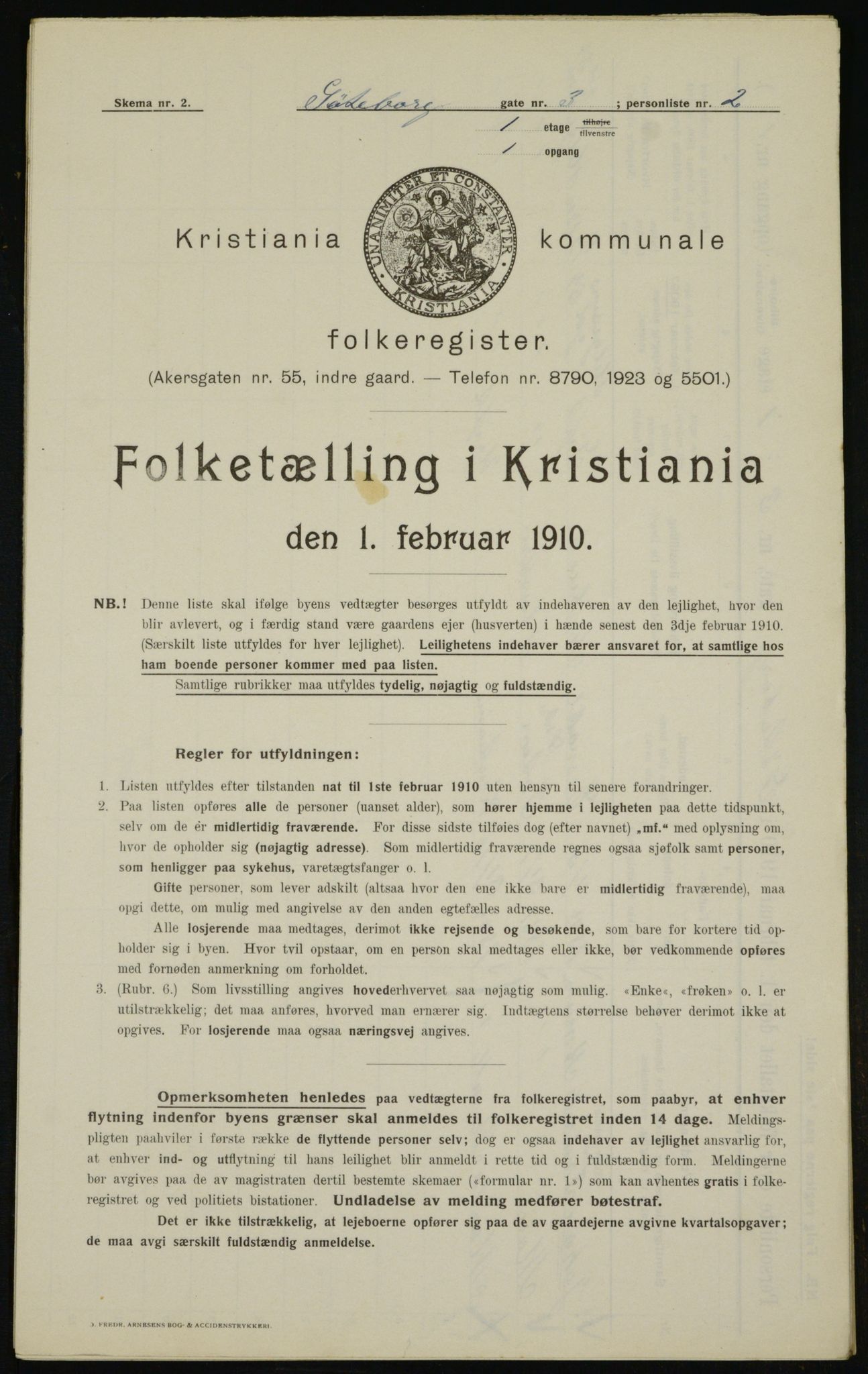 OBA, Kommunal folketelling 1.2.1910 for Kristiania, 1910, s. 31349