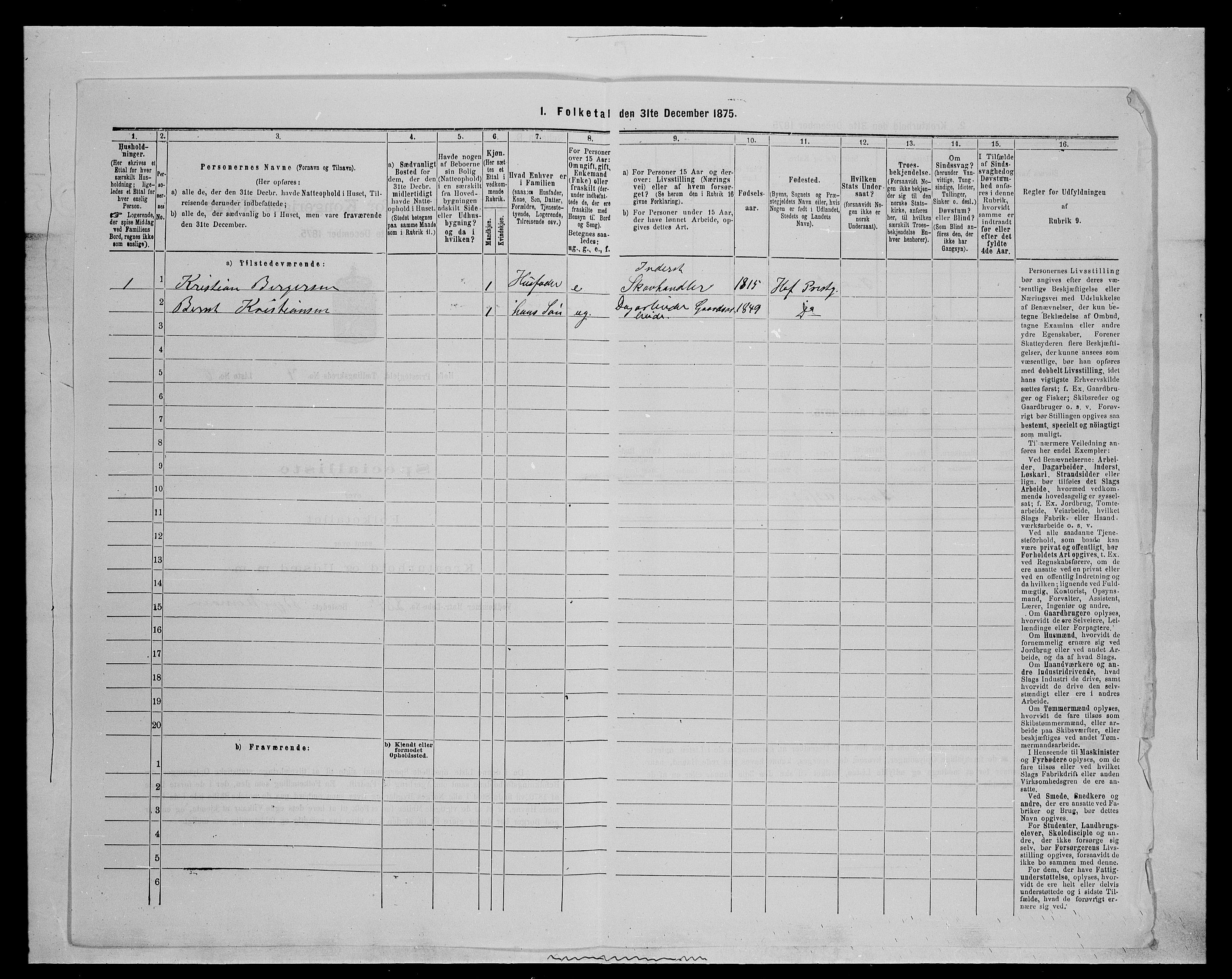 SAH, Folketelling 1875 for 0424P Hof prestegjeld, 1875, s. 693