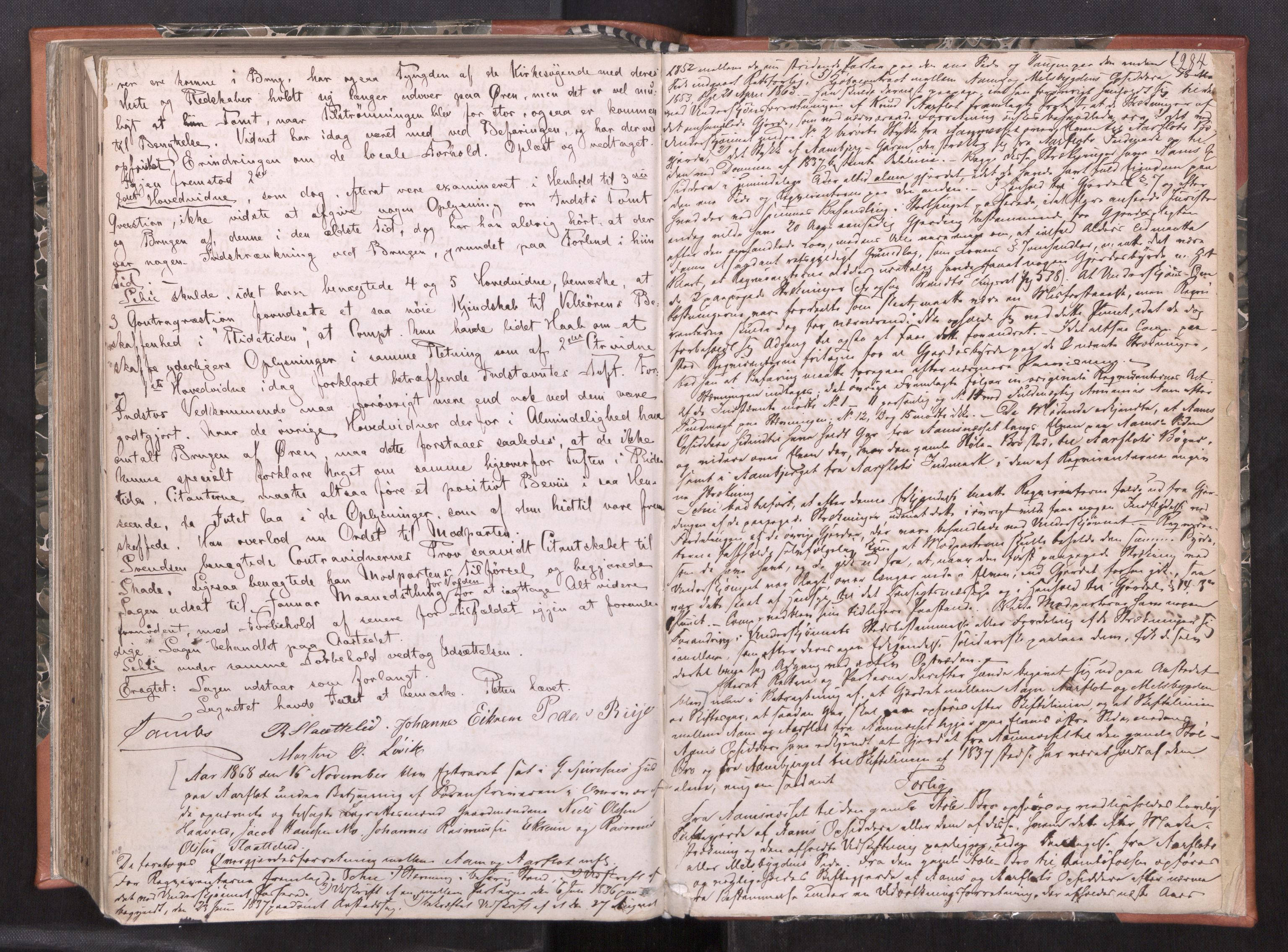 Søre Sunnmøre sorenskriveri, AV/SAT-A-4122/1/1/1B/L0004: Ekstrarettsprotokollar, 1863-1868, s. 283b-284a