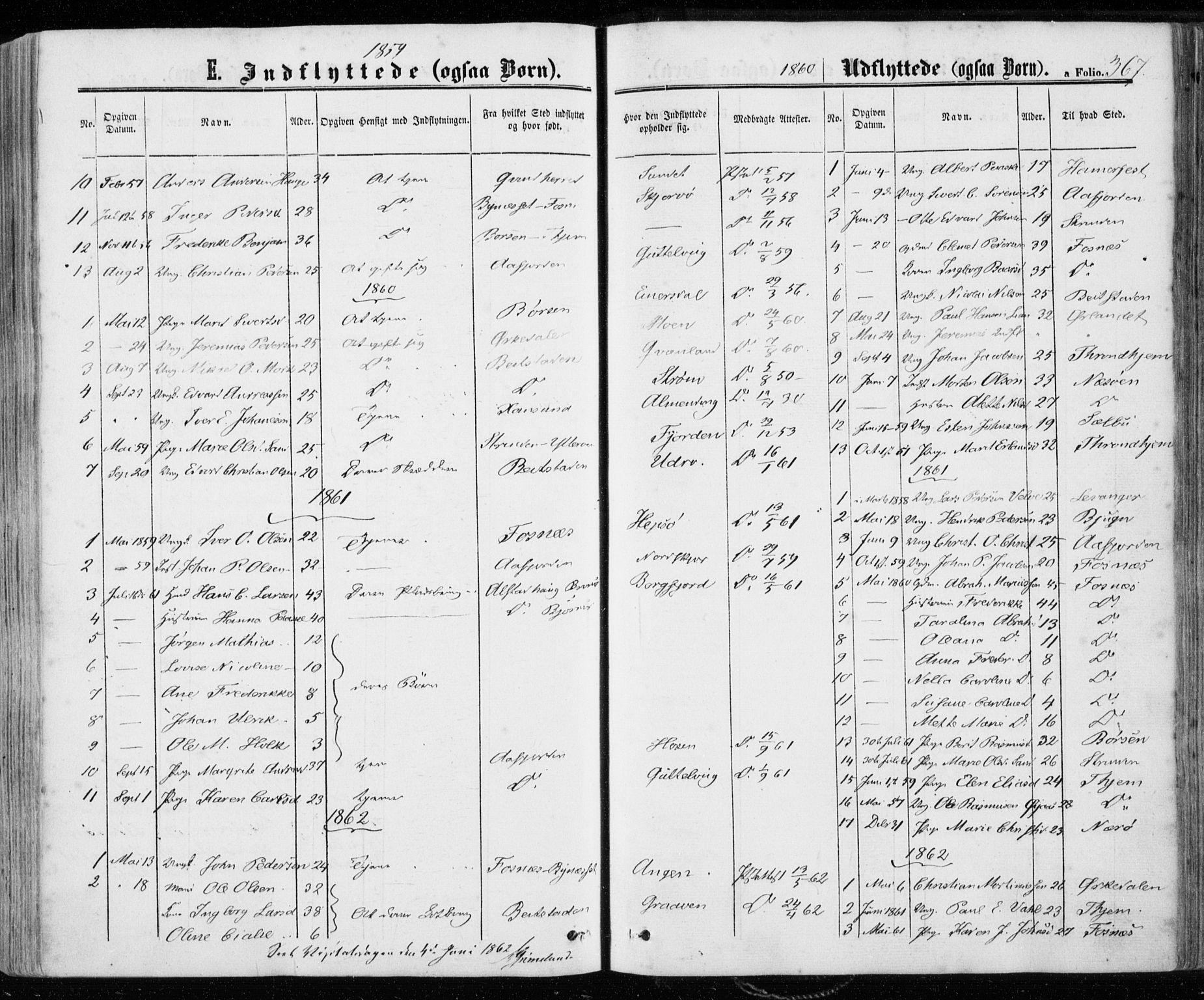 Ministerialprotokoller, klokkerbøker og fødselsregistre - Sør-Trøndelag, AV/SAT-A-1456/657/L0705: Ministerialbok nr. 657A06, 1858-1867, s. 367