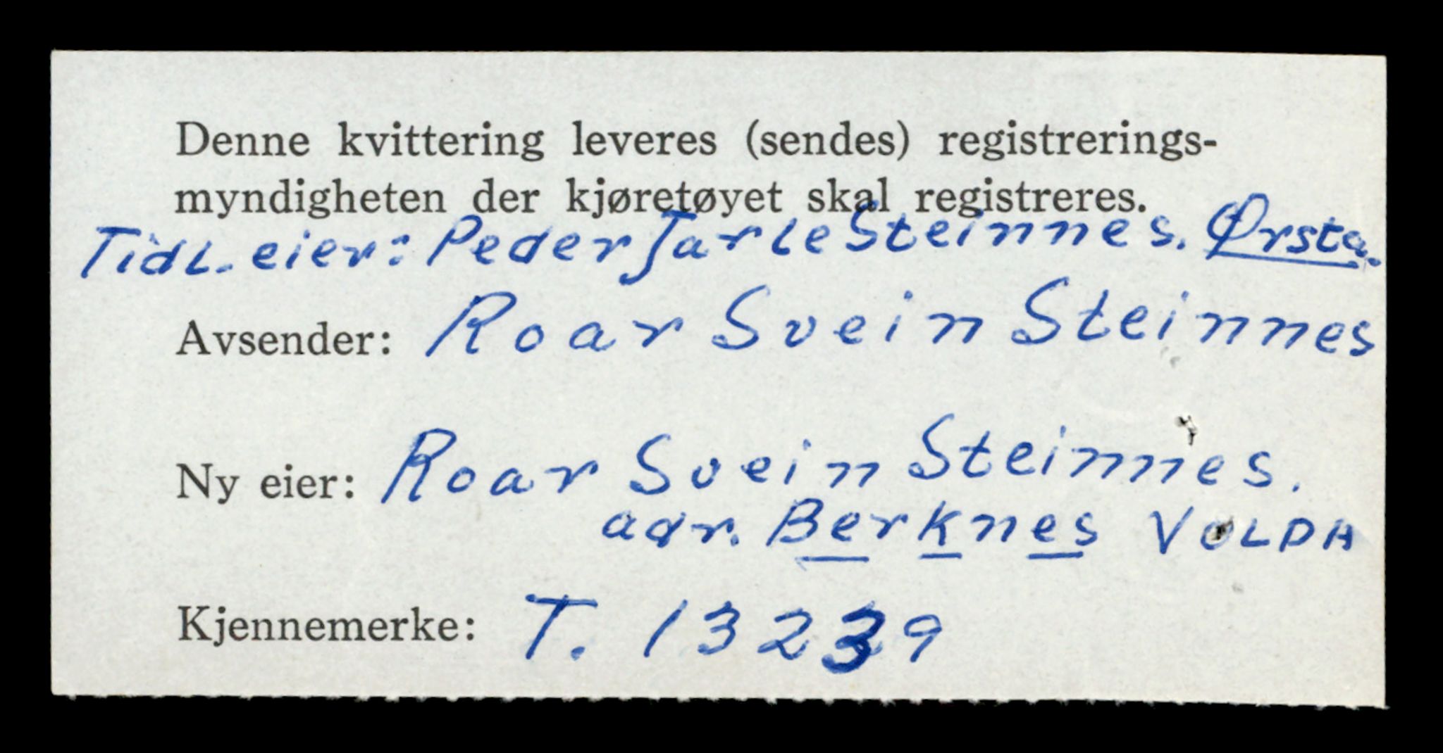 Møre og Romsdal vegkontor - Ålesund trafikkstasjon, AV/SAT-A-4099/F/Fe/L0038: Registreringskort for kjøretøy T 13180 - T 13360, 1927-1998, s. 1010