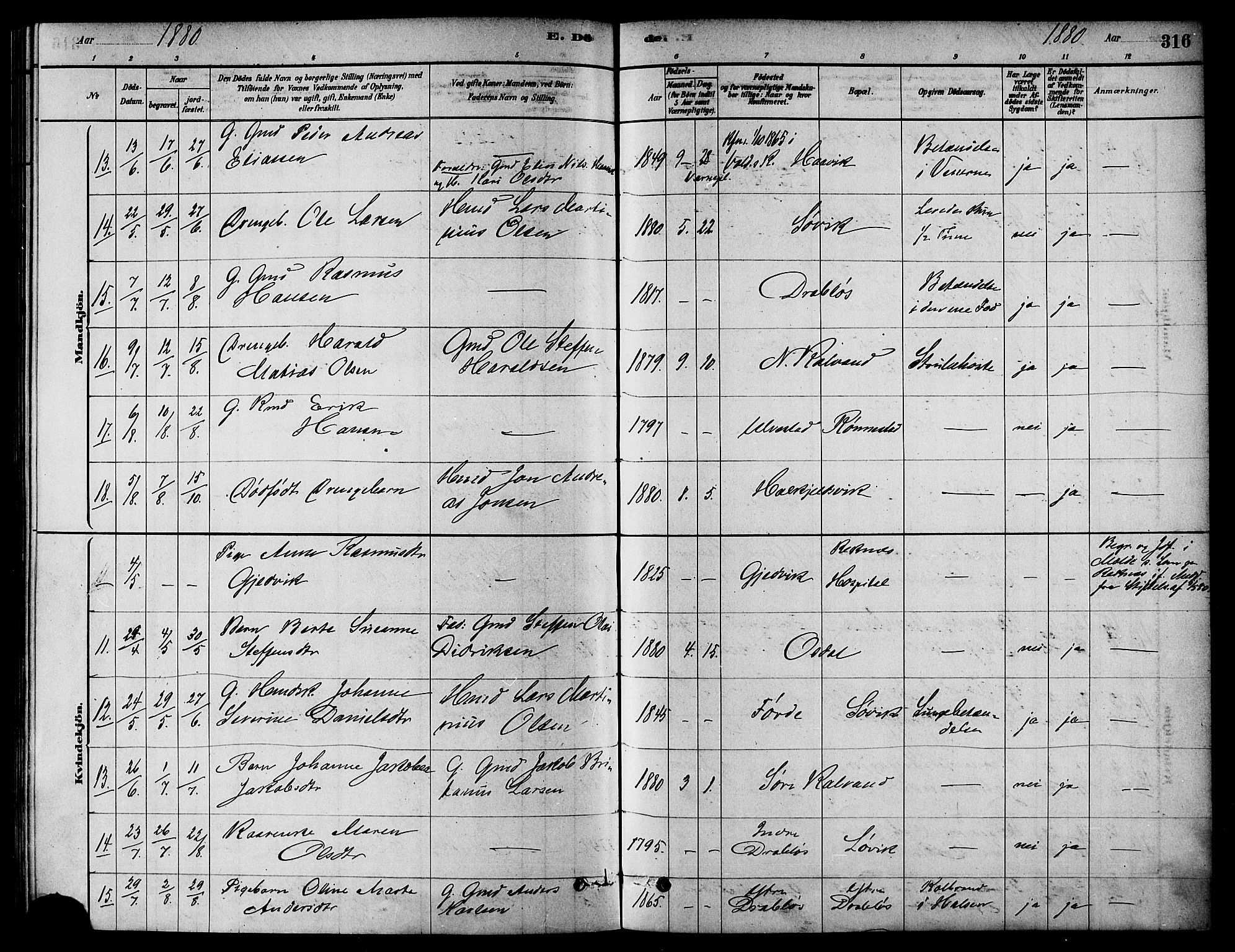 Ministerialprotokoller, klokkerbøker og fødselsregistre - Møre og Romsdal, AV/SAT-A-1454/511/L0141: Ministerialbok nr. 511A08, 1878-1890, s. 316