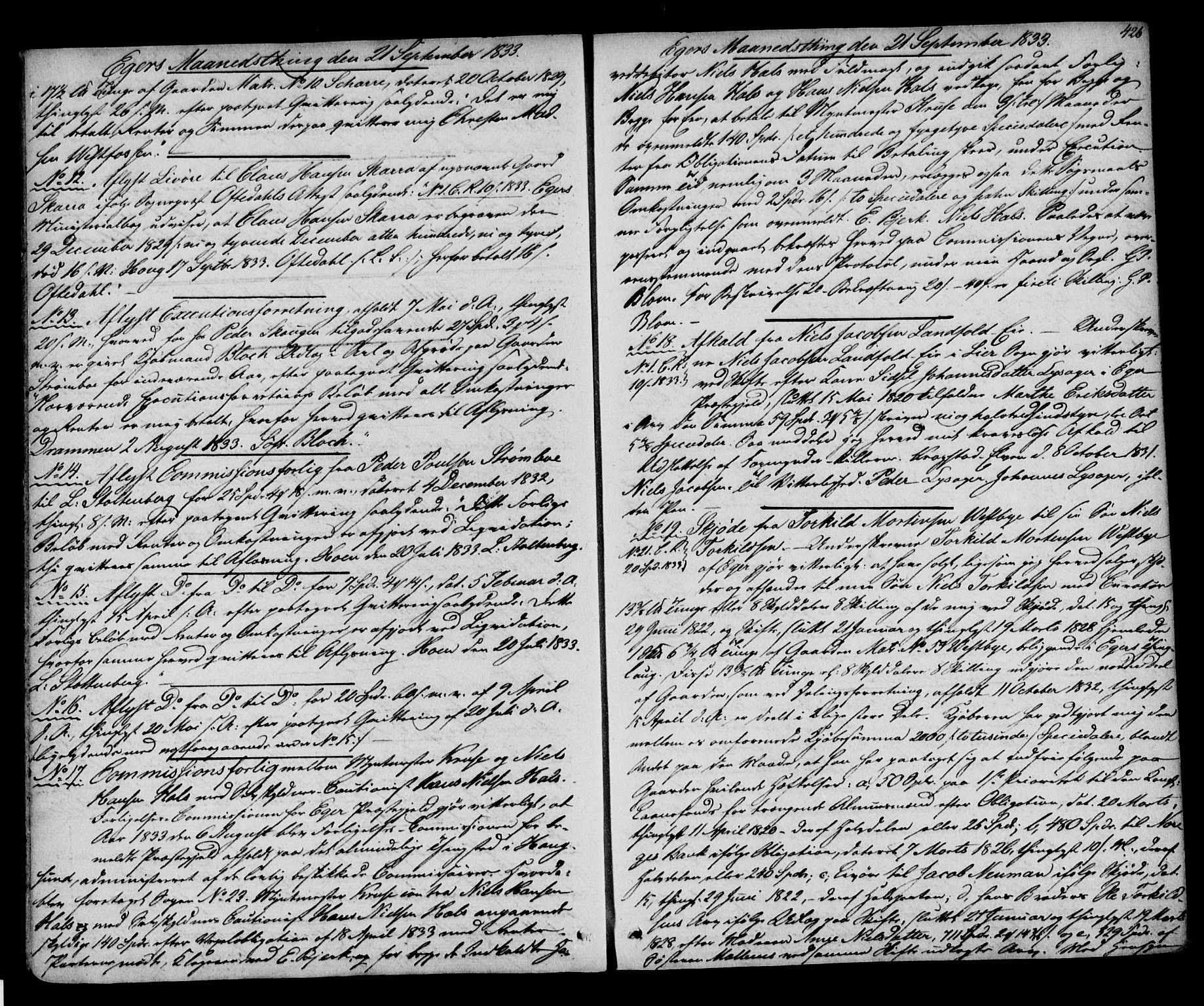 Eiker, Modum og Sigdal sorenskriveri, SAKO/A-123/G/Ga/Gaa/L0009: Pantebok nr. I 9, 1830-1835, s. 426